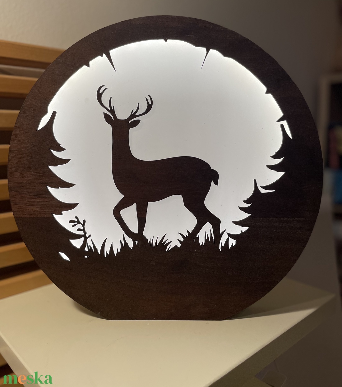 Szarvasos lámpa - Lézervágott fa lámpa szarvas mintával, meleg fehér LED világítással és fényerőszabályzós kapcsolóval - otthon & életmód - lámpa - hangulatlámpa - Meska.hu Szarvasos lámpa - Lézervágott fa lámpa szarvas mintával, meleg fehér LED világítással és fényerőszabályzós kapcsolóval - otthon & életmód - lámpa - hangulatlámpa - Meska.hu