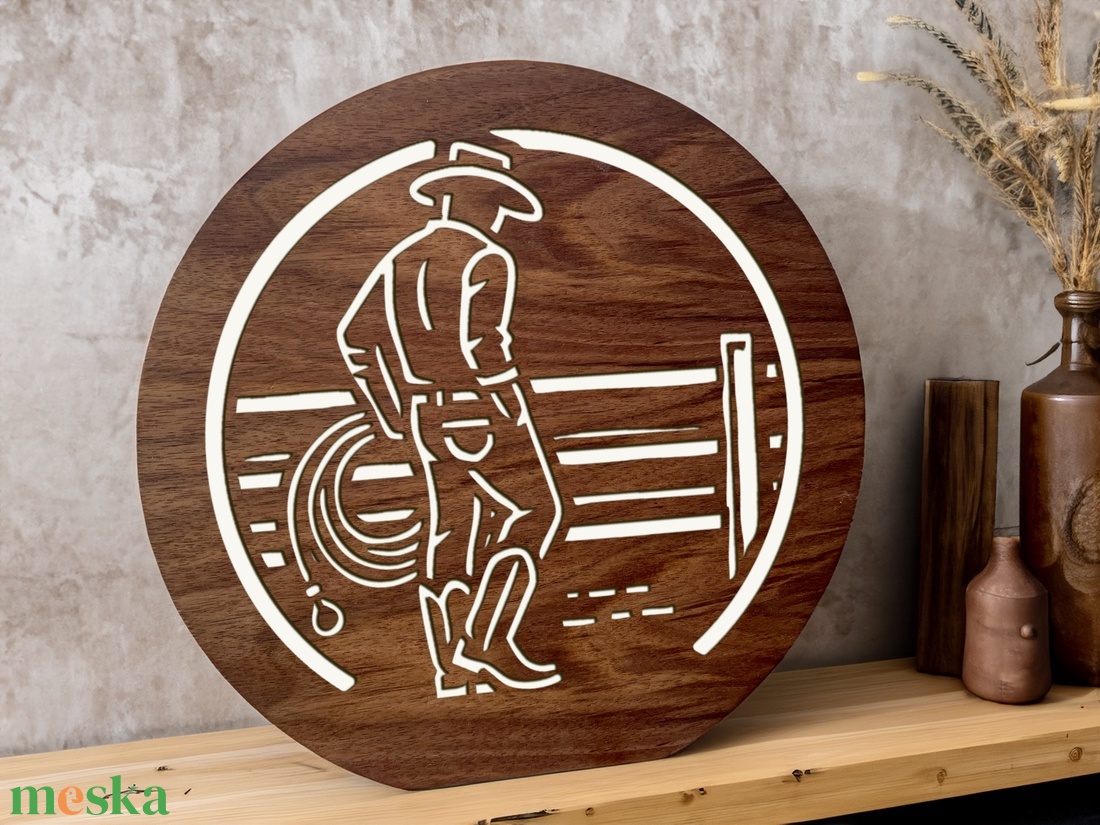 Cowboy mintájú lámpa lézervágott motívummal, fehér LED világítással és fényerőszabályzós kapcsolóval - otthon & életmód - lámpa - hangulatlámpa - Meska.hu Cowboy mintájú lámpa lézervágott motívummal, fehér LED világítással és fényerőszabályzós kapcsolóval - otthon & életmód - lámpa - hangulatlámpa - Meska.hu