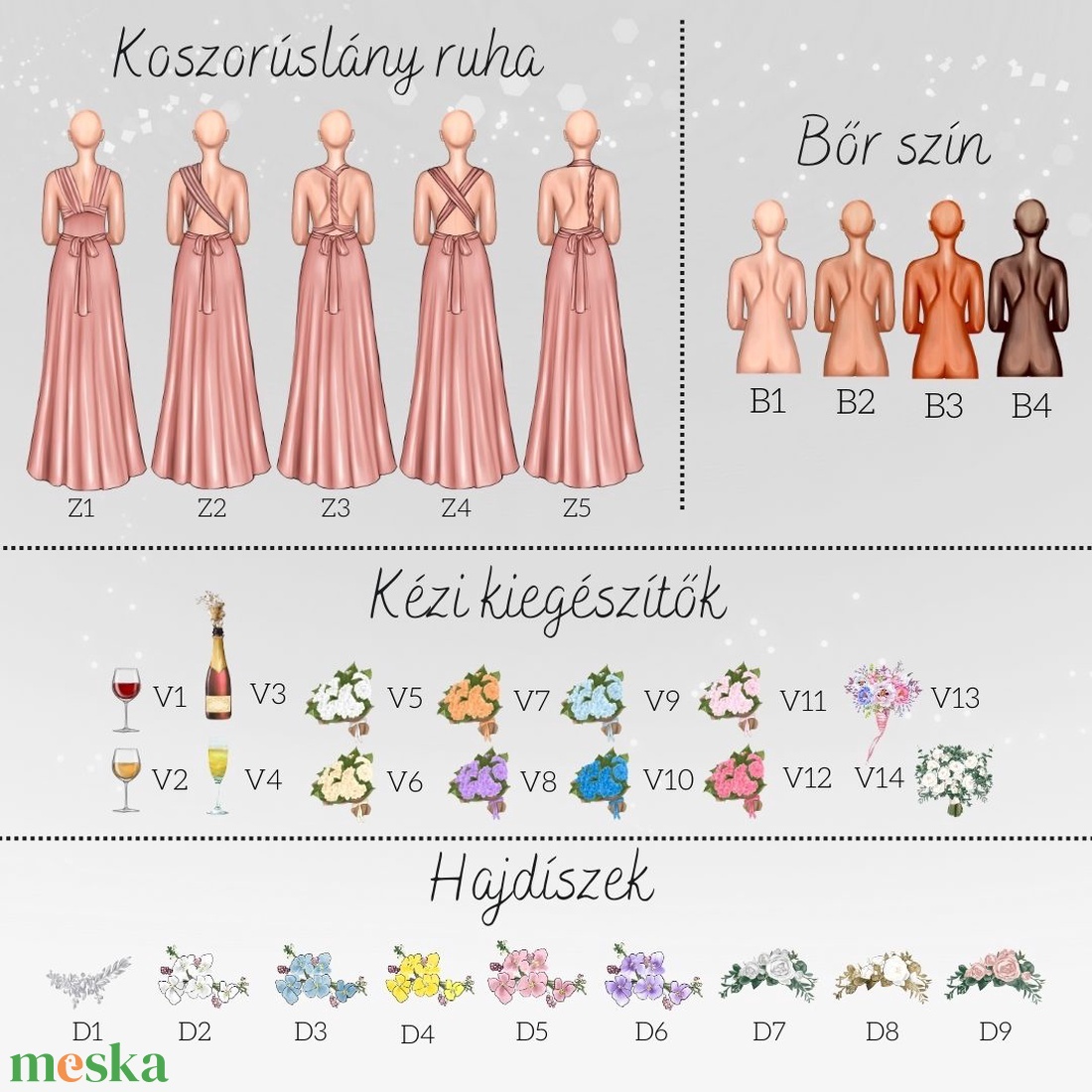 Egyedi, szerkeszthető - Esküvői tanú és Koszorúslány felkérő lap - Deluxe kollekció - Barack színben - esküvő - meghívó & kártya - tanú felkérő - Meska.hu
