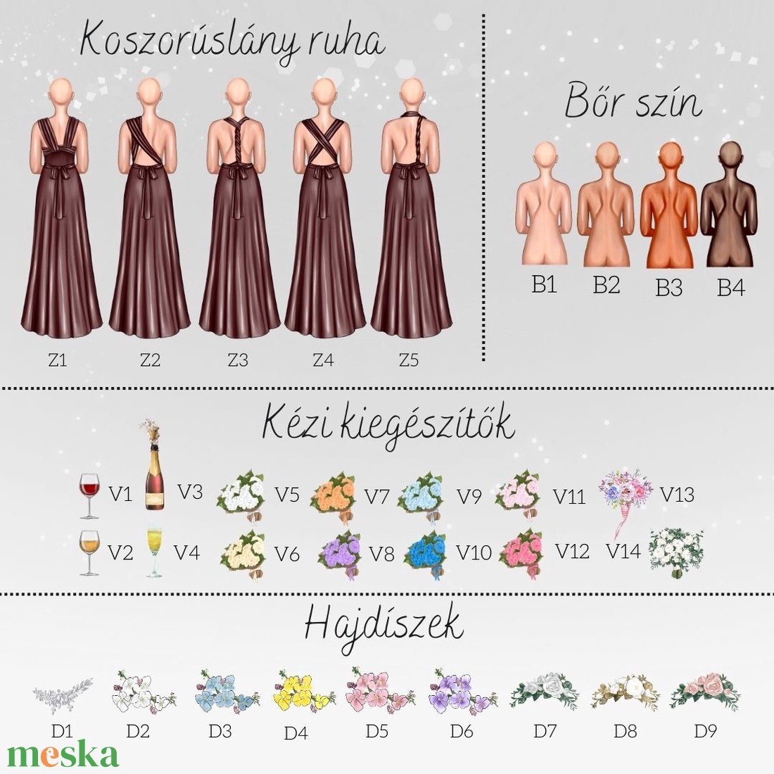 Egyedi, szerkeszthető - Esküvői tanú és Koszorúslány felkérő lap - Deluxe kollekció - Barna színben - esküvő - meghívó & kártya - meghívó - Meska.hu