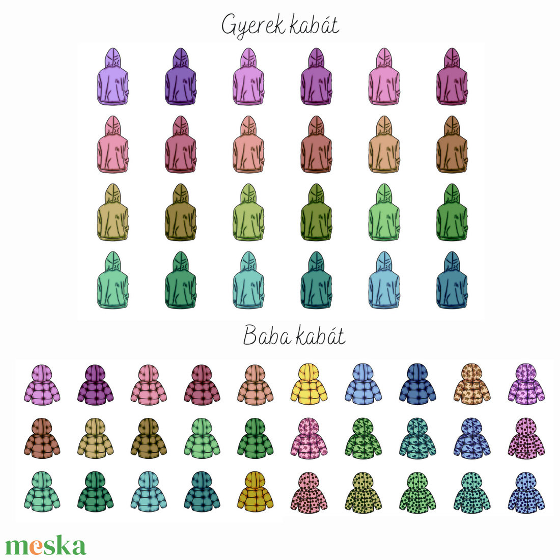 Egyedi, szerkeszthető - Karácsonyi családi kabátok képeslap - karácsony - karácsonyi ajándékozás - karácsonyi képeslap, üdvözlőlap, ajándékkísérő - Meska.hu