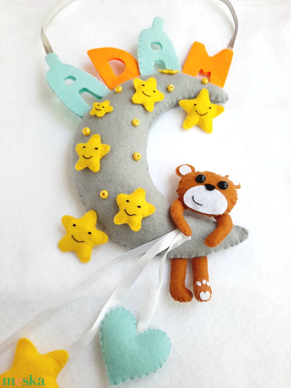 Macis névtábla - otthon & életmód - babaszoba, gyerekszoba - gyerek névtábla - Meska.hu