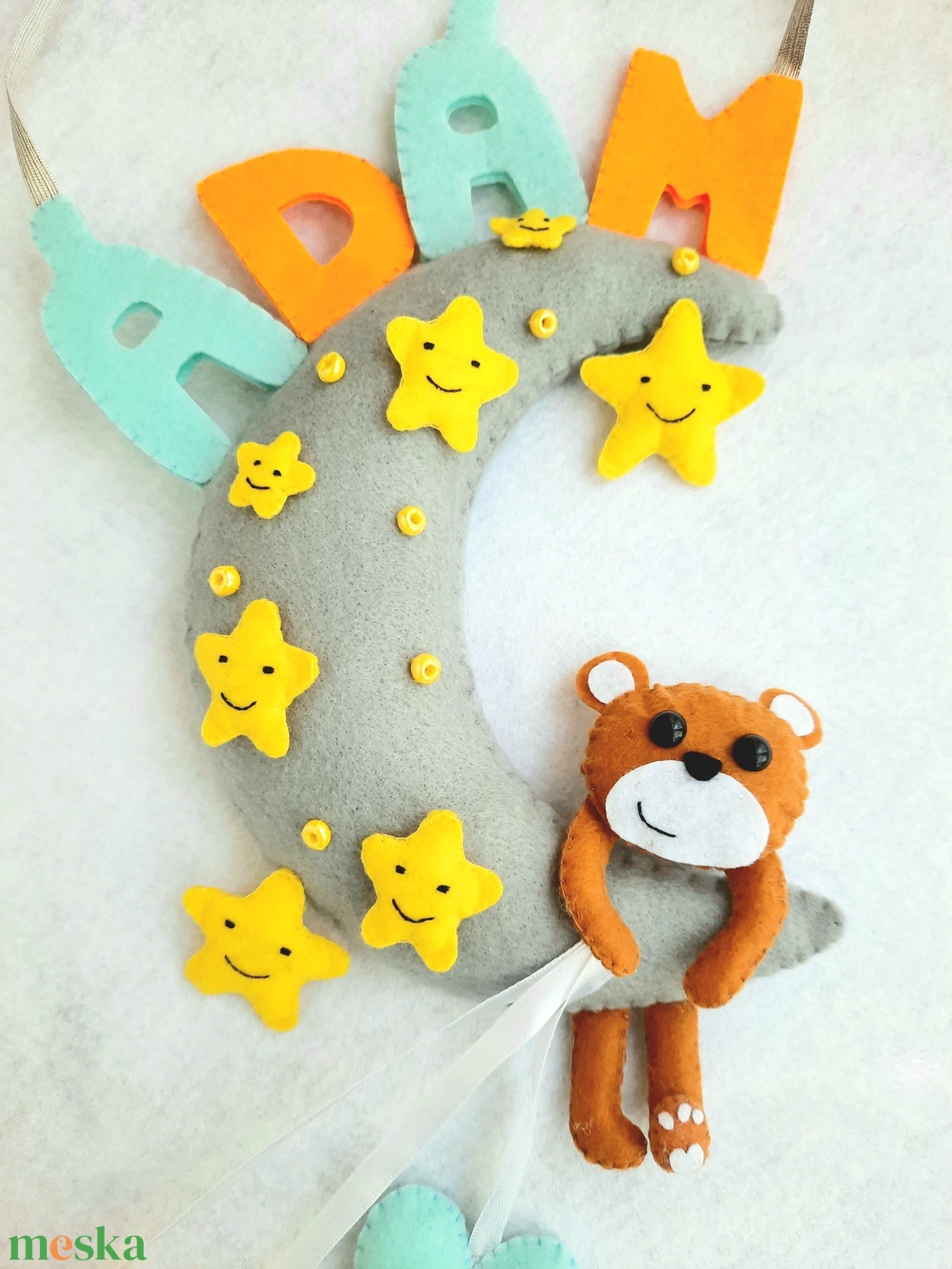 Macis névtábla - otthon & életmód - babaszoba, gyerekszoba - gyerek névtábla - Meska.hu