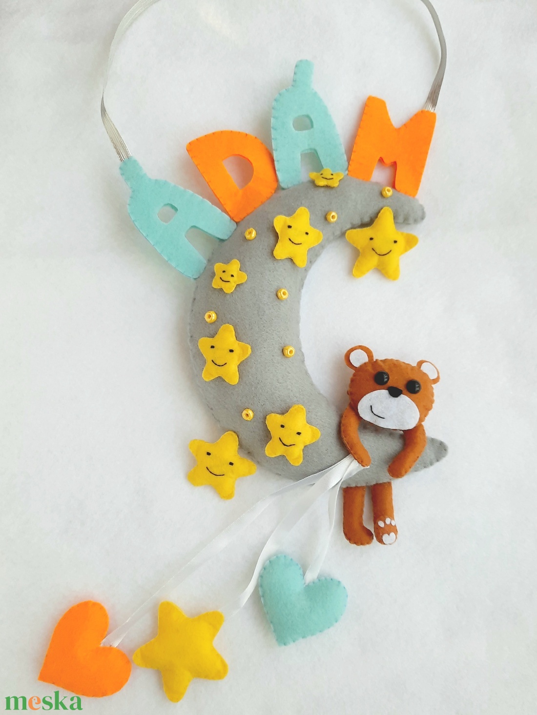 Macis névtábla - otthon & életmód - babaszoba, gyerekszoba - gyerek névtábla - Meska.hu