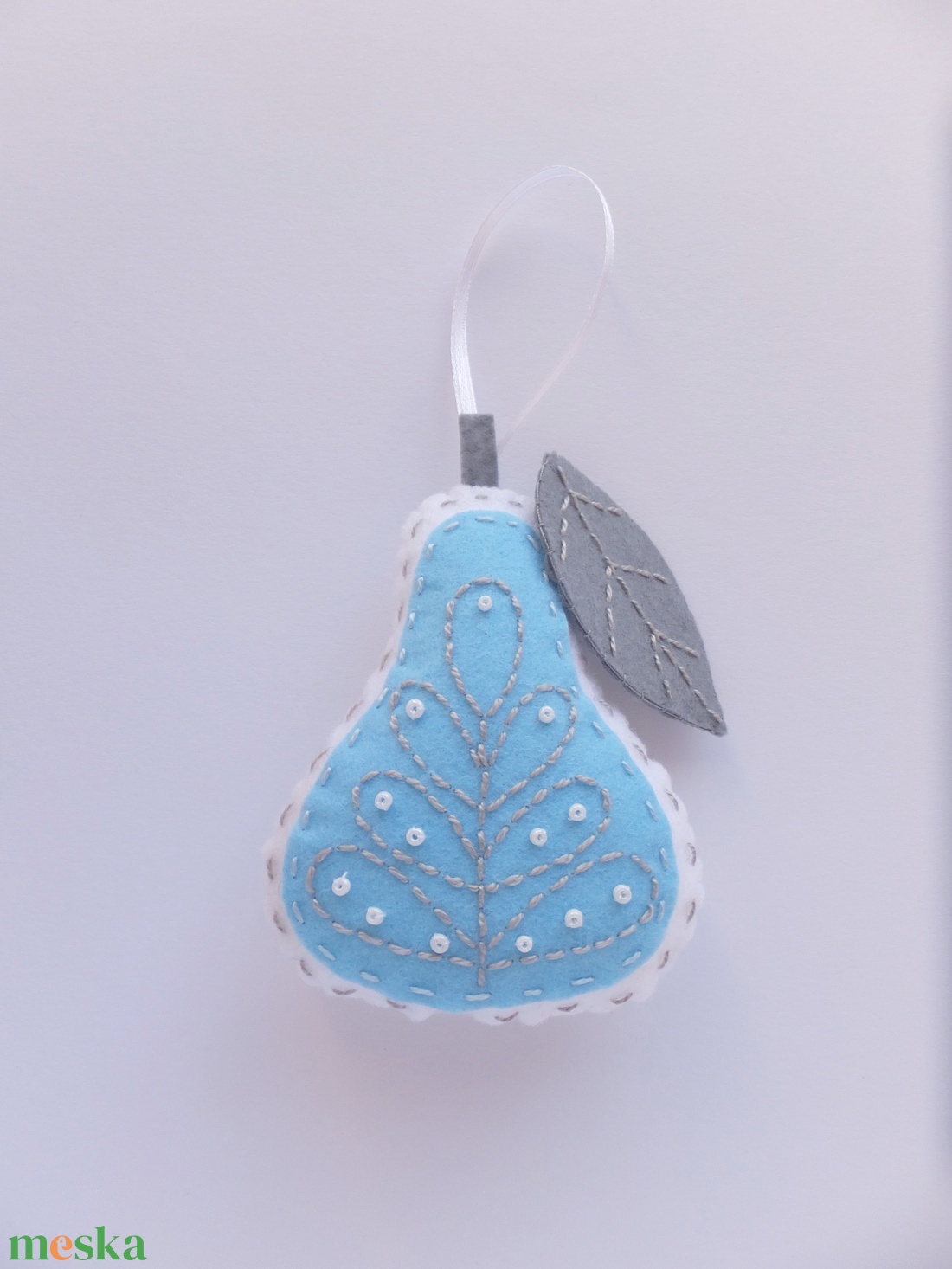 3 darabos karácsonyi filc dísz - AZONNAL VIHETŐ - karácsony - karácsonyi lakásdekoráció - karácsonyi lakásdíszek - Meska.hu