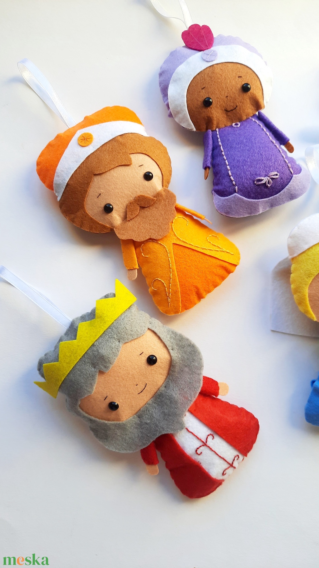 10 darabos Betlehem-i filc dísz - karácsony - adventi díszek - adventi ajtódísz - Meska.hu