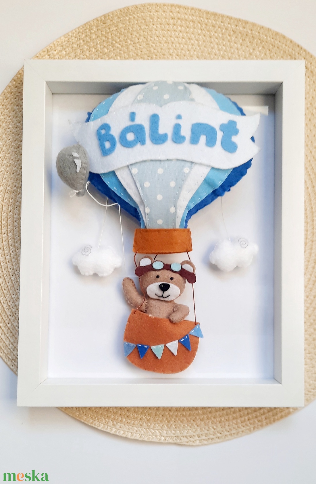 Kék hőlégballonos névtábla / babaszoba kép - otthon & életmód - babaszoba, gyerekszoba - babaszoba kép - Meska.hu Kék hőlégballonos névtábla / babaszoba kép - otthon & életmód - babaszoba, gyerekszoba - babaszoba kép - Meska.hu