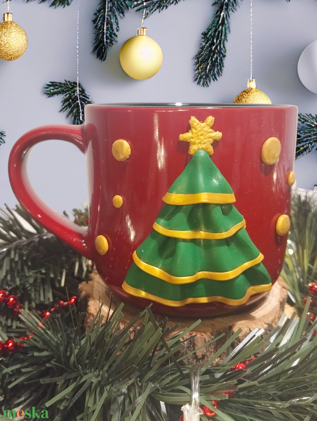 Karácsonyi bögre - otthon & életmód - konyhafelszerelés, tálalás - tálalás - bögre & csésze - Meska.hu