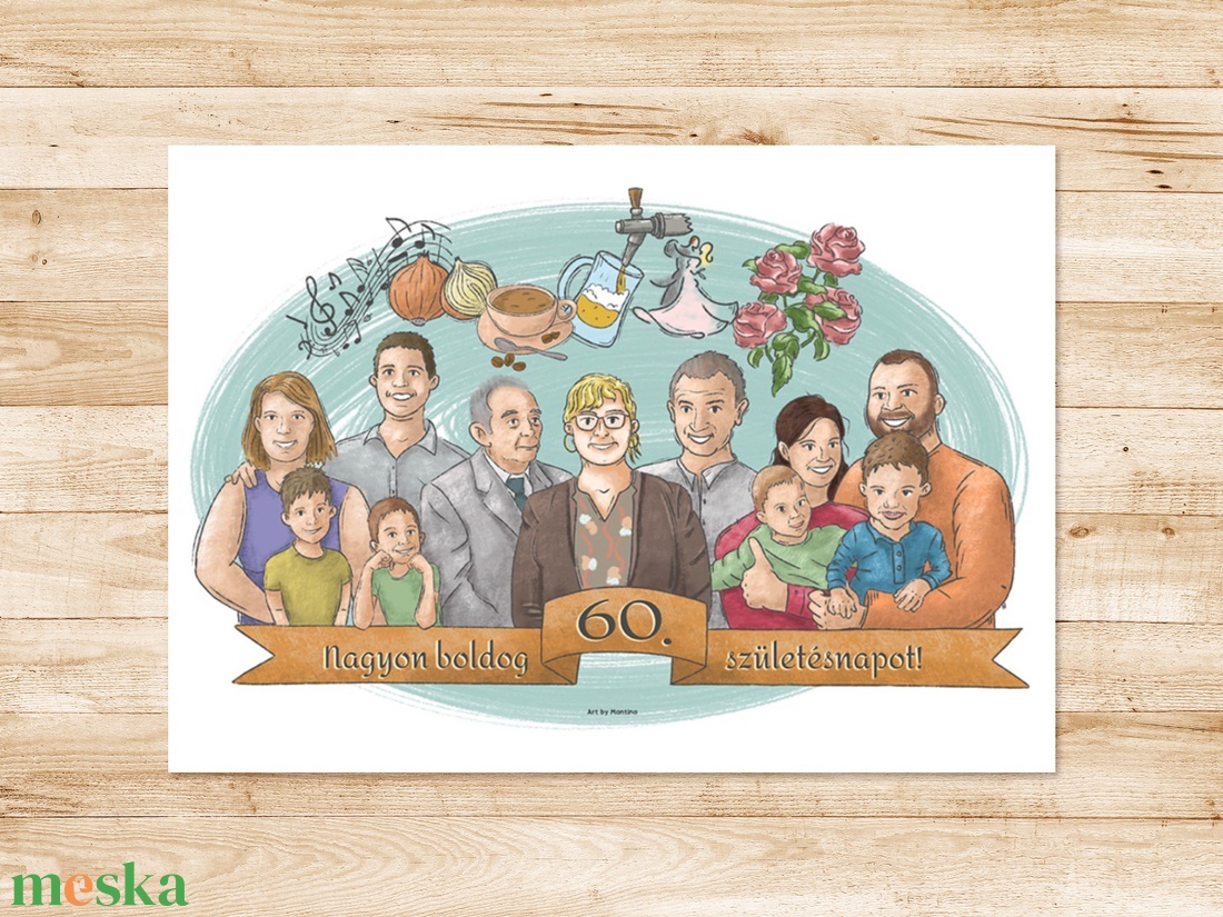 UltraTina - 11-13 fős egyedi portré - művészet - grafika & illusztráció - digitális - Meska.hu