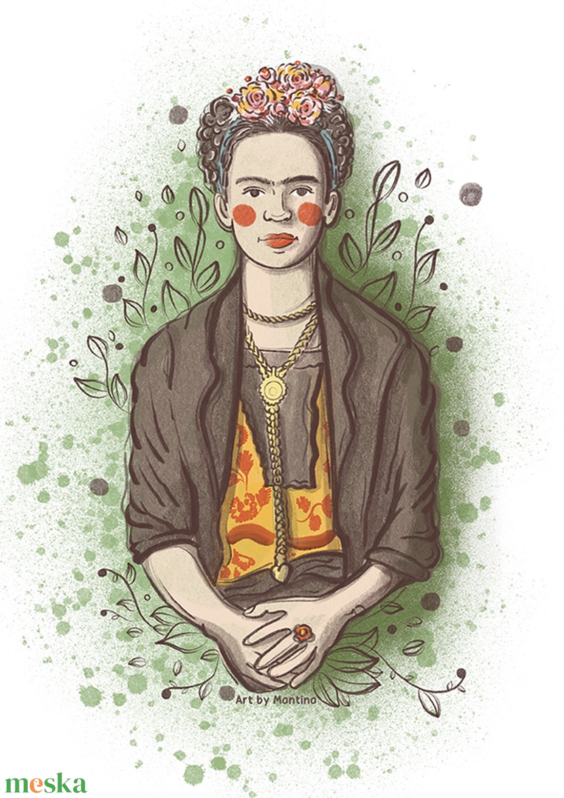 Frida Kahlo poszter - művészet - grafika & illusztráció - digitális - Meska.hu Frida Kahlo poszter - művészet - grafika & illusztráció - digitális - Meska.hu