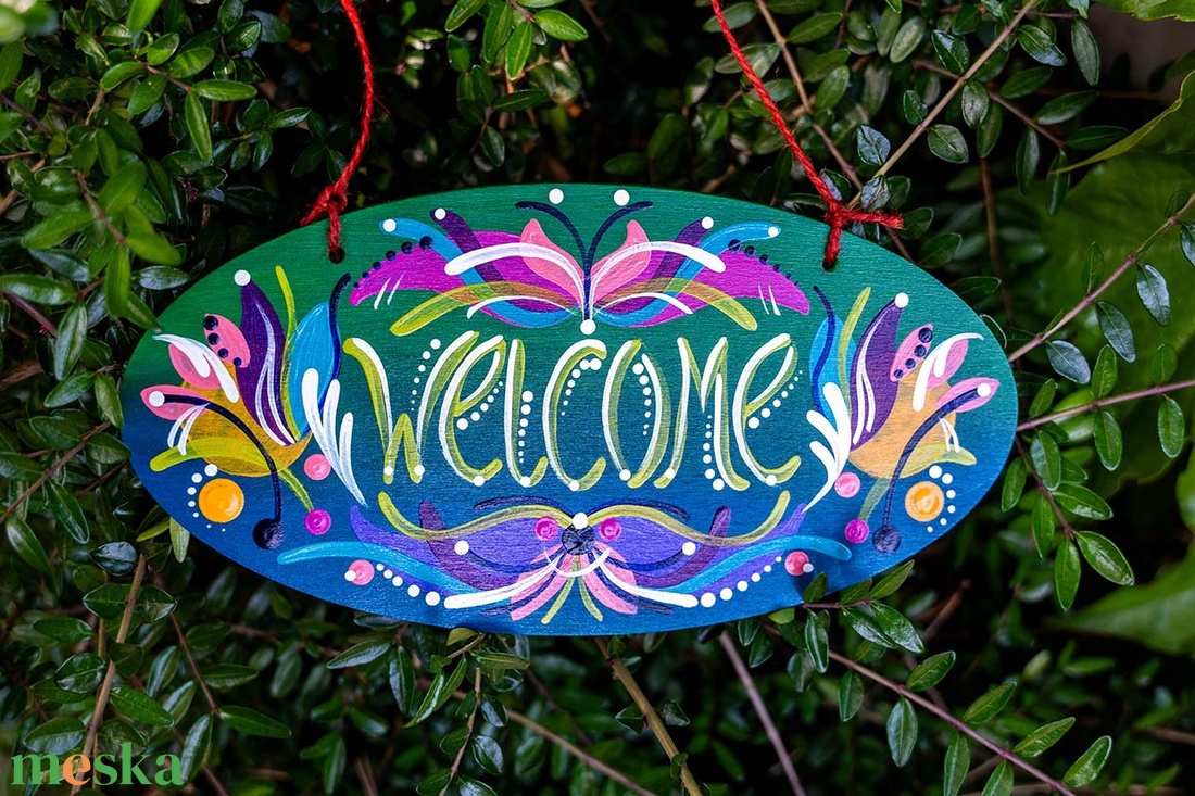 Welcome üdvözlőtábla - otthon & életmód - dekoráció - ajtó- és ablak dekoráció - ajtótábla - Meska.hu Welcome üdvözlőtábla - otthon & életmód - dekoráció - ajtó- és ablak dekoráció - ajtótábla - Meska.hu