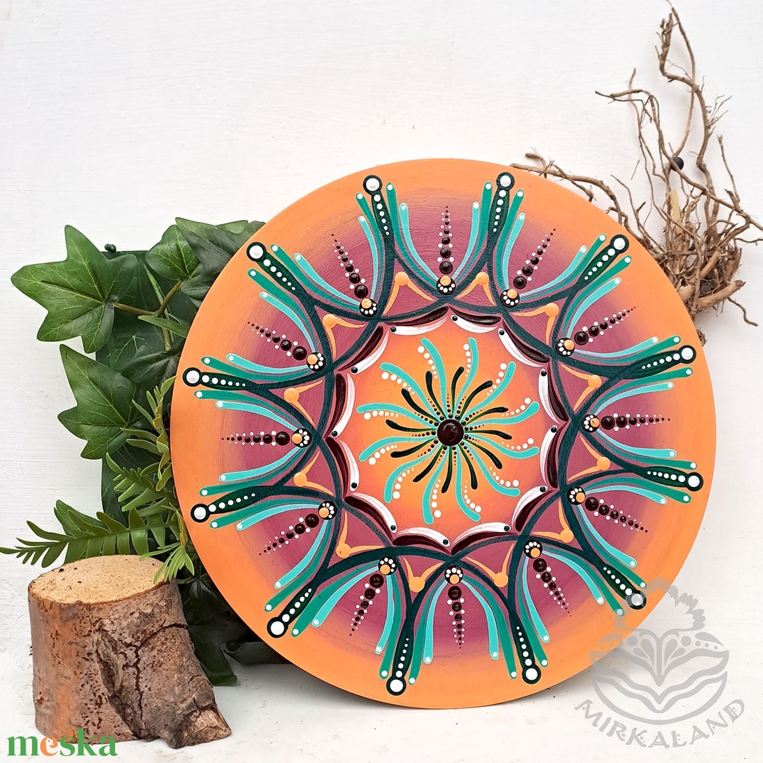 Hajnal mandala 30 cm - otthon & életmód - dekoráció - spiritualitás - mandala - Meska.hu Hajnal mandala 30 cm - otthon & életmód - dekoráció - spiritualitás - mandala - Meska.hu
