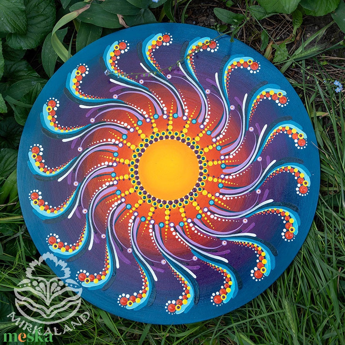 Alkony mandala  42 cm - otthon & életmód - dekoráció - spiritualitás - mandala - Meska.hu