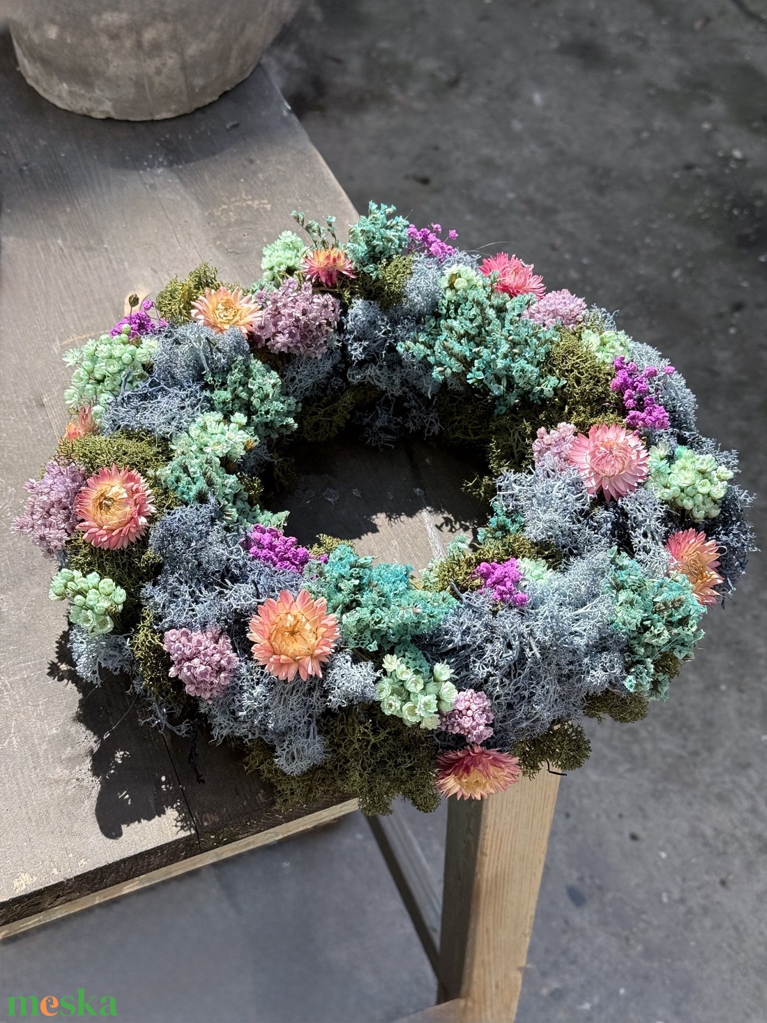 Tavaszi koszorú - ajtódísz - otthon & életmód - dekoráció - ajtó- és ablak dekoráció - ajtódísz & kopogtató - Meska.hu