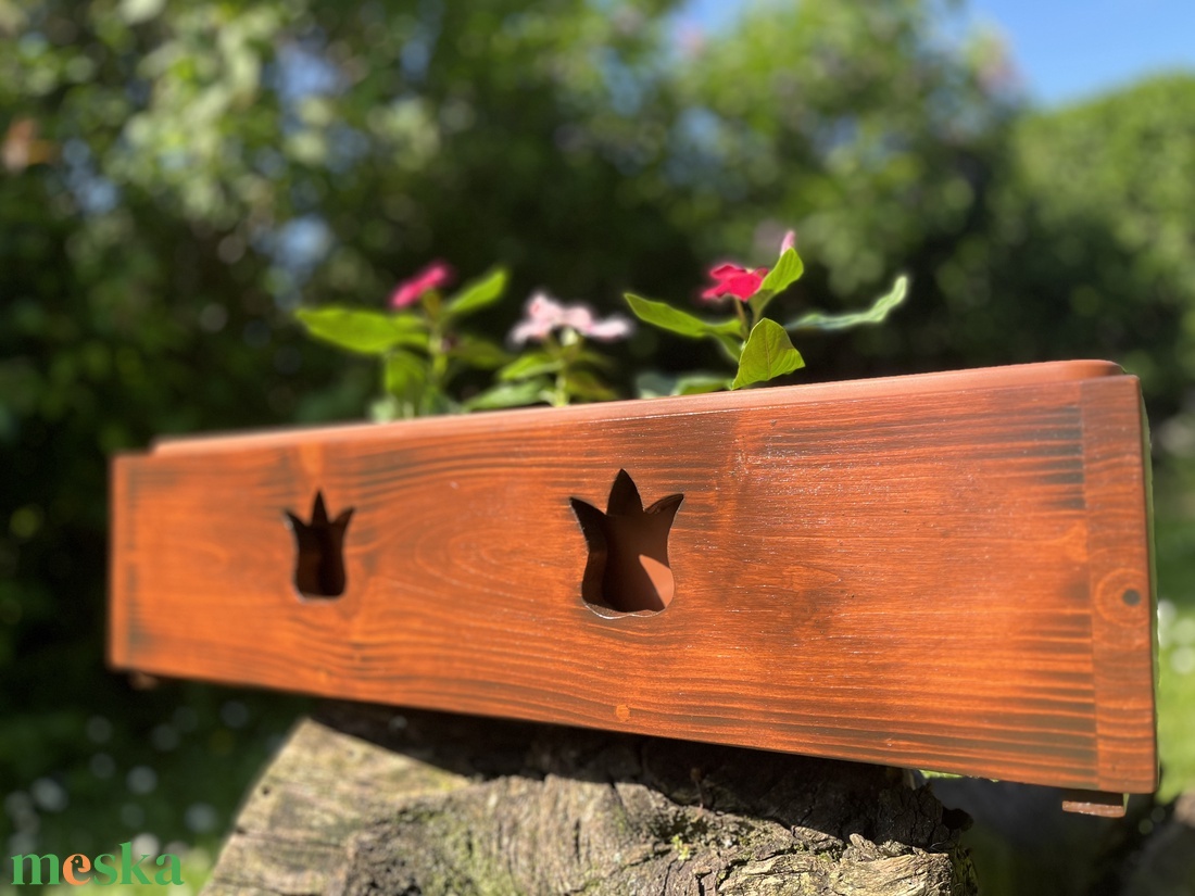Virágláda 60cm /teak/ - otthon & életmód - ház & kert - virágláda, balkonláda - Meska.hu Virágláda 60cm /teak/ - otthon & életmód - ház & kert - virágláda, balkonláda - Meska.hu