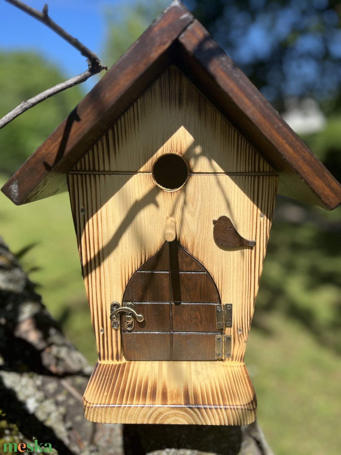 Cinke odú kis ajtóval /natúr/dió/ - otthon & életmód - ház & kert - madáretető & itató - Meska.hu Cinke odú kis ajtóval /natúr/dió/ - otthon & életmód - ház & kert - madáretető & itató - Meska.hu