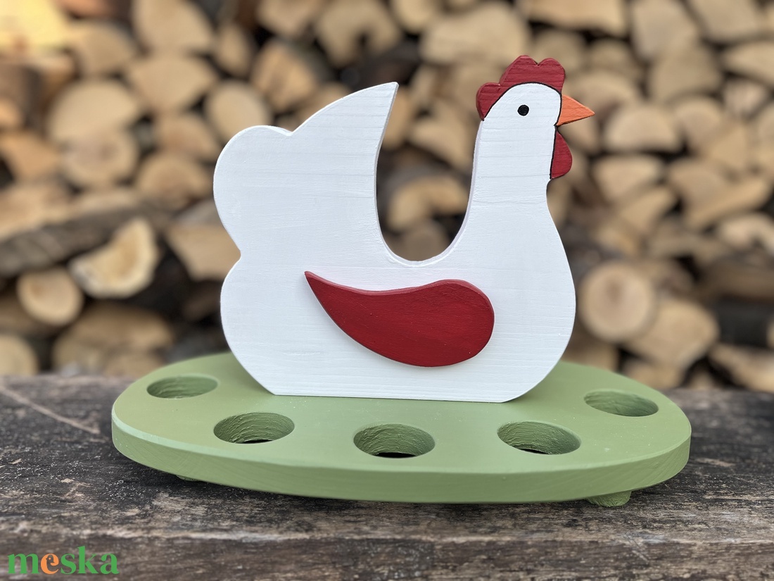 Tojástartó tyúkocska - ünnepi díszek, dekorációk - húsvéti díszek és dekorációk - húsvéti tojástartó - Meska.hu