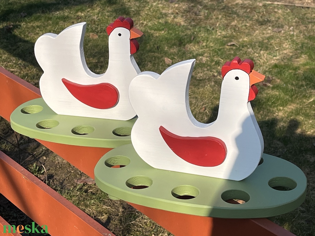 Tojástartó tyúkocska - ünnepi díszek, dekorációk - húsvéti díszek és dekorációk - húsvéti tojástartó - Meska.hu