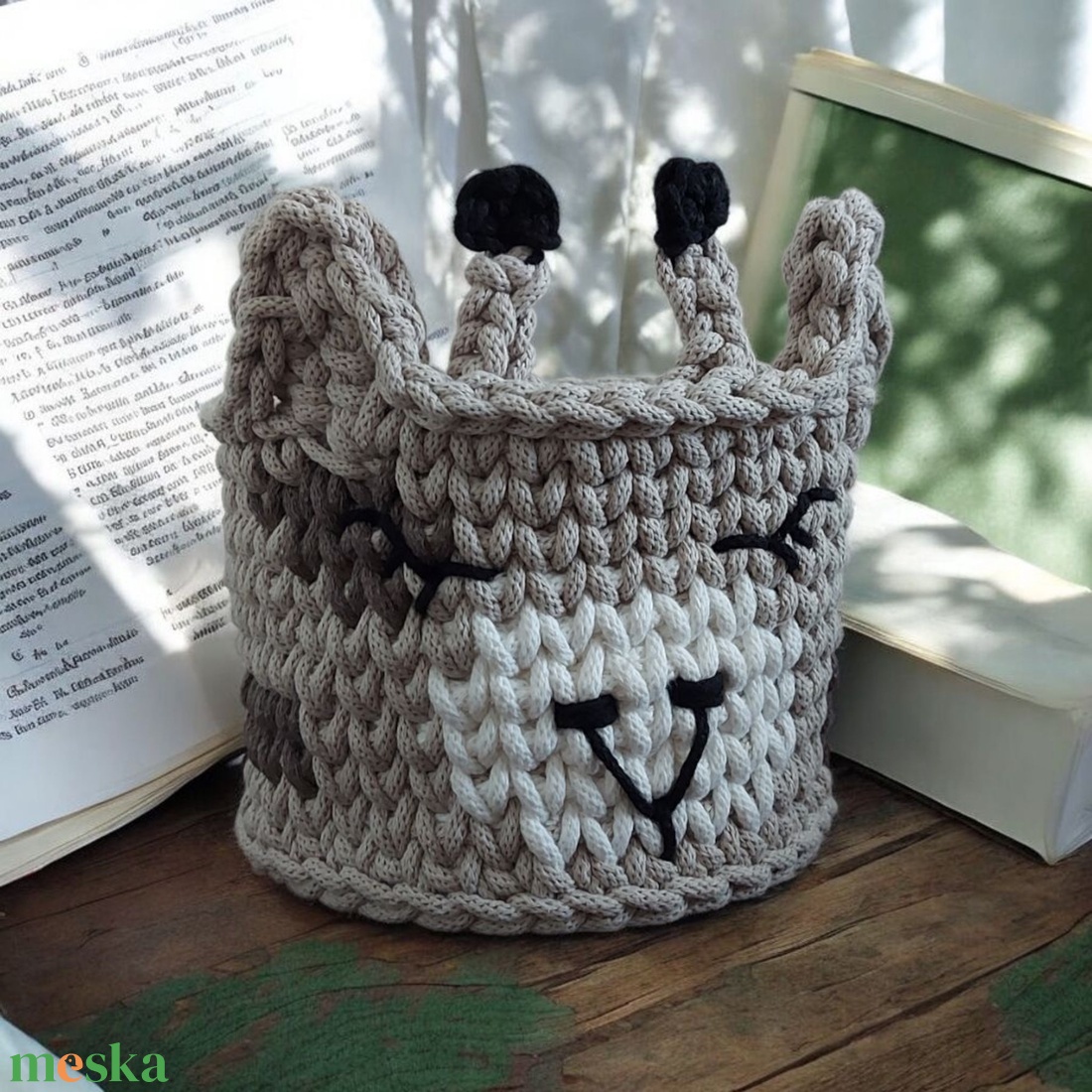 Zsiráf tárolókosár - otthon & életmód - tárolás & rendszerezés - tárolókosár - Meska.hu