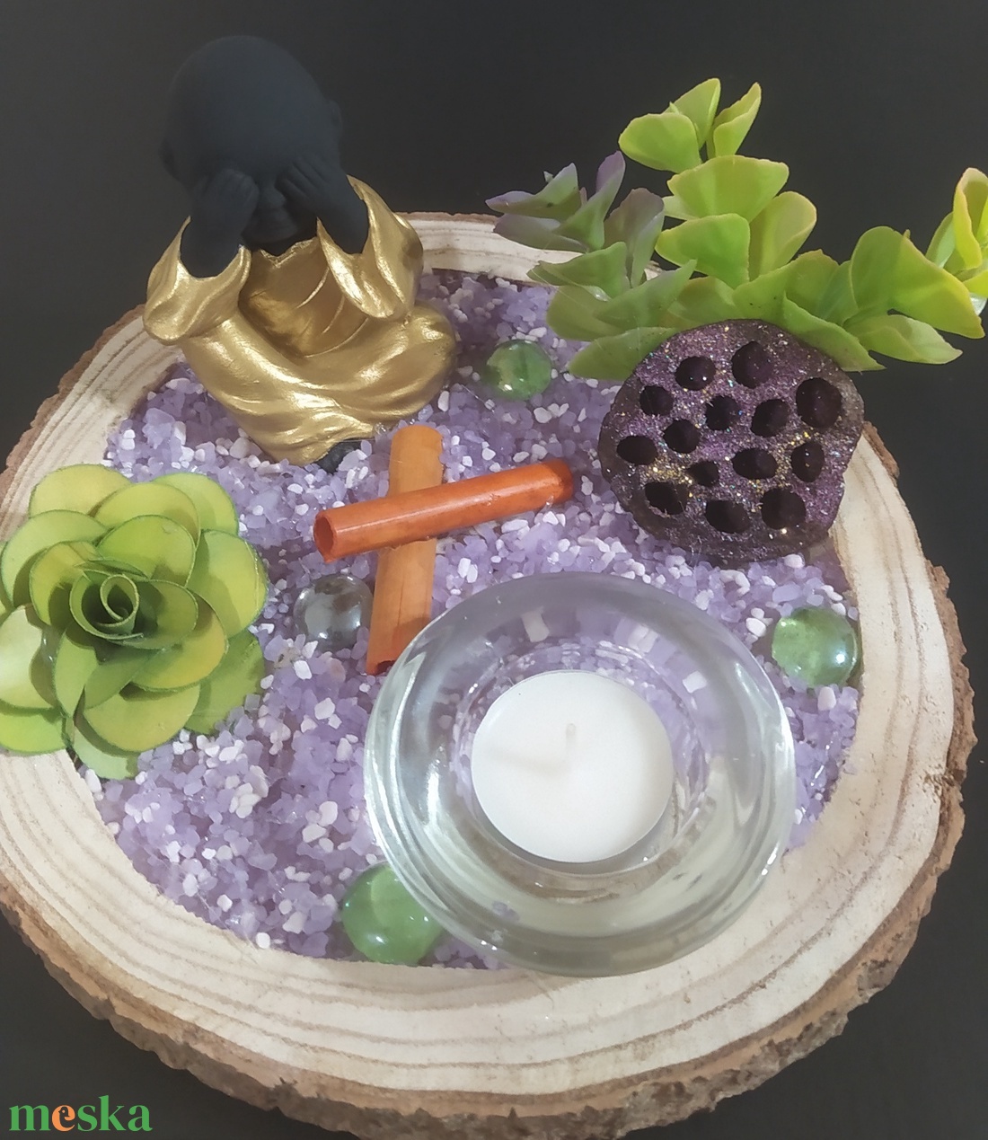 Buddha dísz, zen tál - otthon & életmód - dekoráció - asztal és polc dekoráció - asztaldísz - Meska.hu