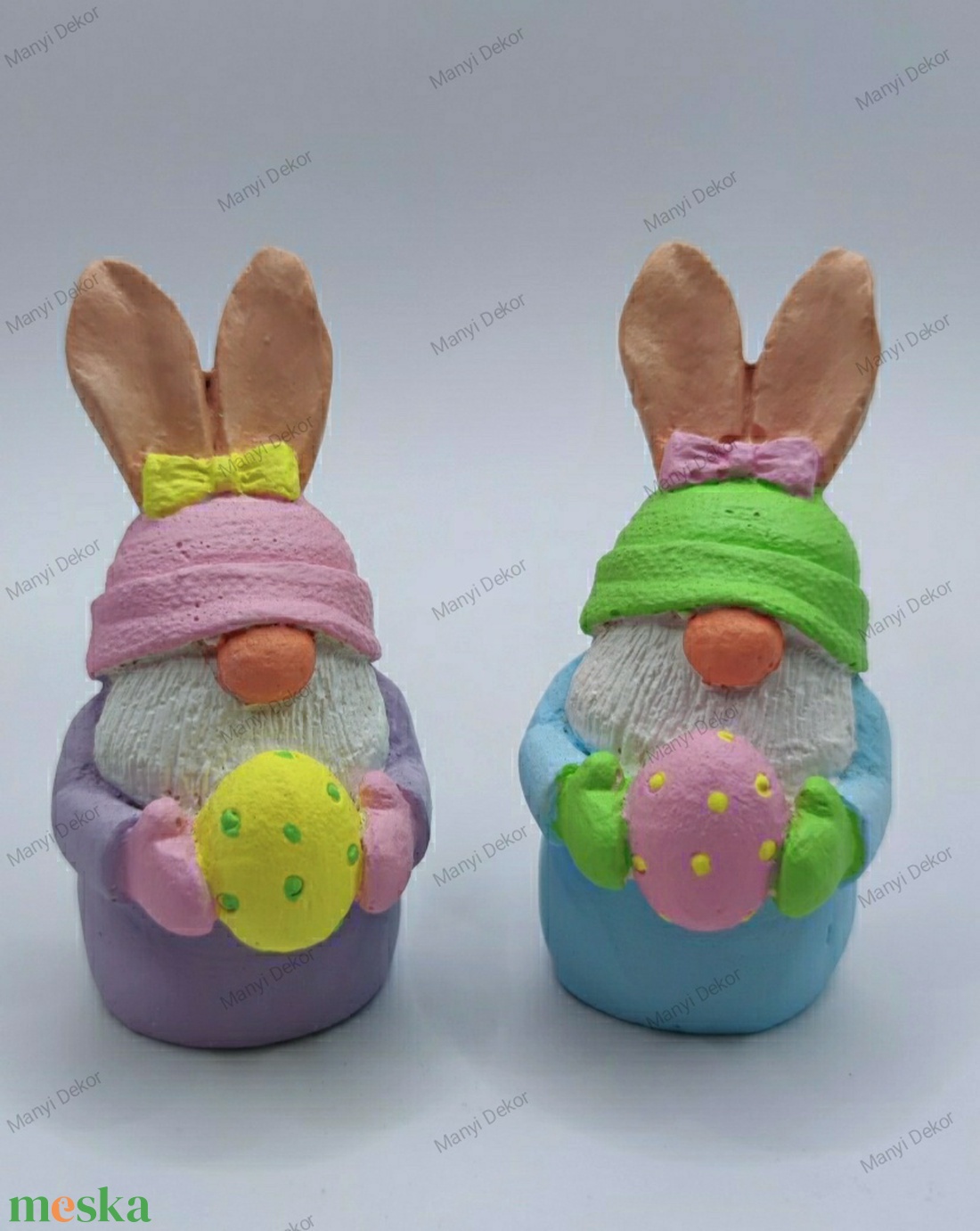 Nyuszi manó figura 9,5 cm - kellékek & szerszámok - dekorációs kellékek - figurák - Meska.hu