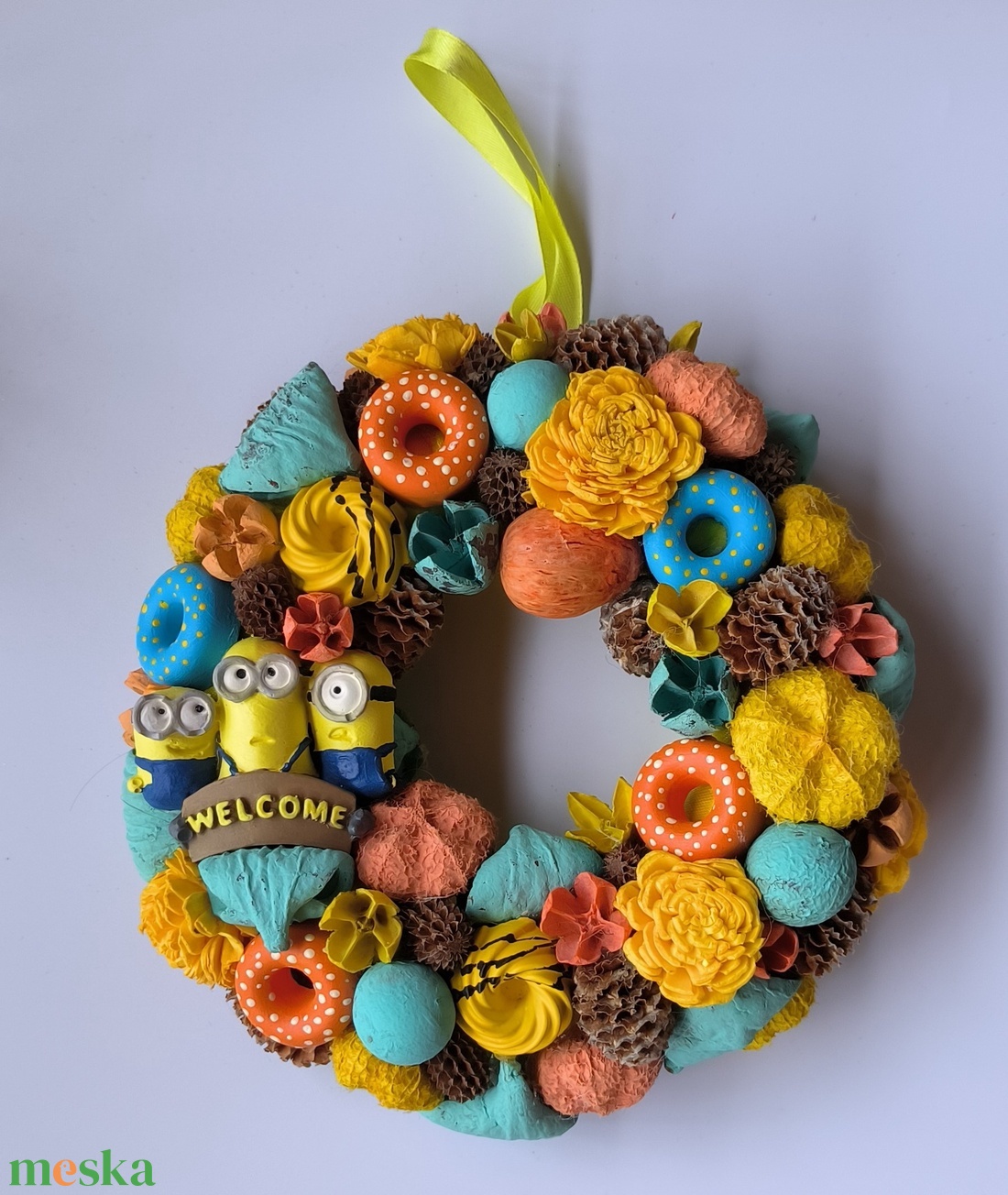 Minyonok kopogtató - otthon & életmód - dekoráció - ajtó- és ablak dekoráció - ajtódísz & kopogtató - Meska.hu