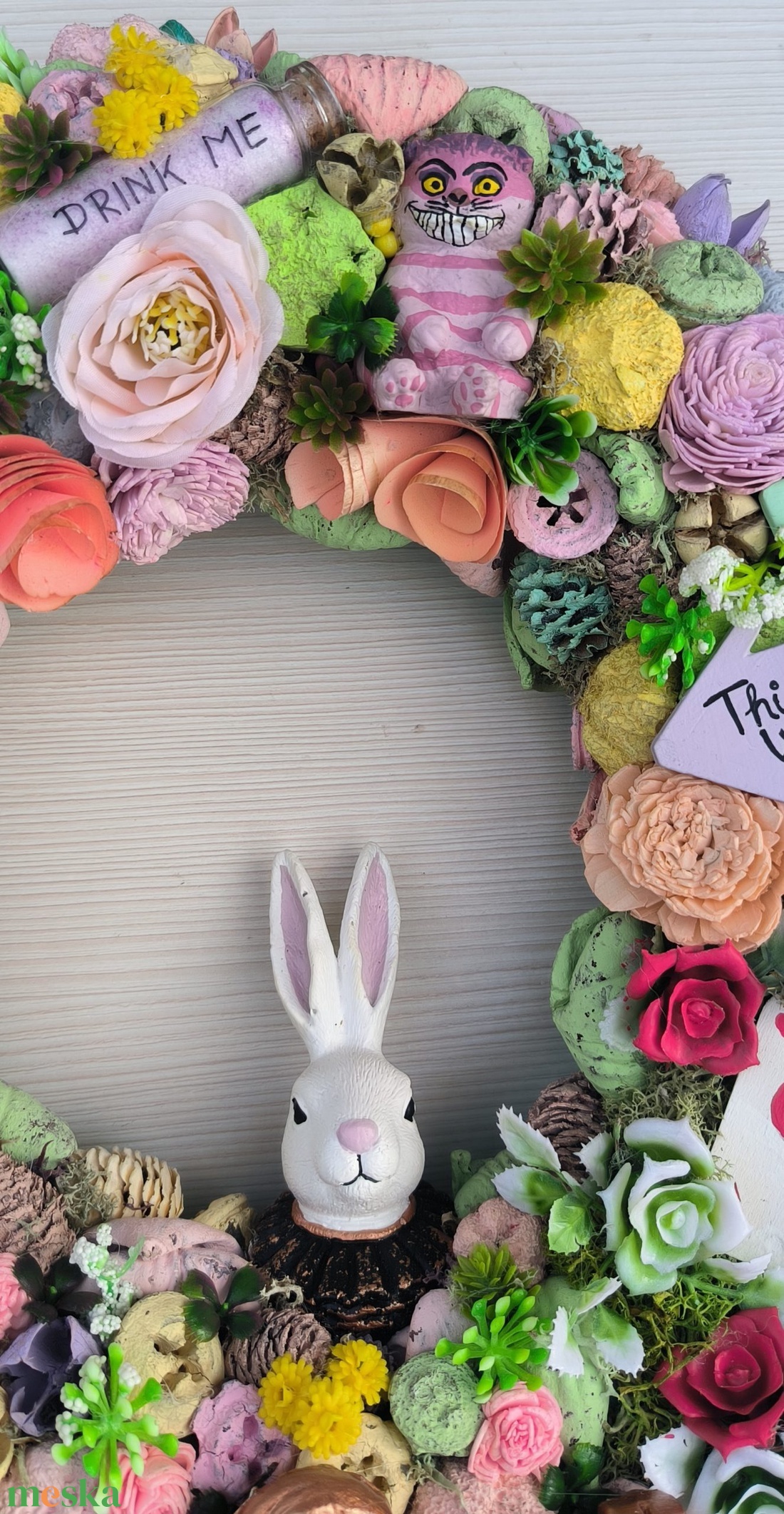 Alice csodaországban 30 cm-es tavaszi kopogtató - otthon & életmód - dekoráció - ajtó- és ablak dekoráció - ajtódísz & kopogtató - Meska.hu Alice csodaországban 30 cm-es tavaszi kopogtató - otthon & életmód - dekoráció - ajtó- és ablak dekoráció - ajtódísz & kopogtató - Meska.hu