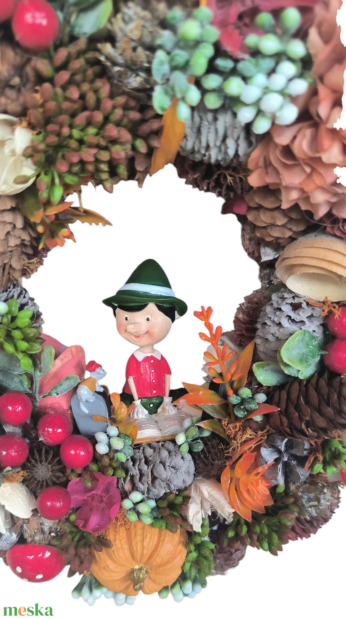 Pinokkió őszi ajtódísz (24 cm) - otthon & életmód - dekoráció - ajtó- és ablak dekoráció - ajtódísz & kopogtató - Meska.hu Pinokkió őszi ajtódísz (24 cm) - otthon & életmód - dekoráció - ajtó- és ablak dekoráció - ajtódísz & kopogtató - Meska.hu