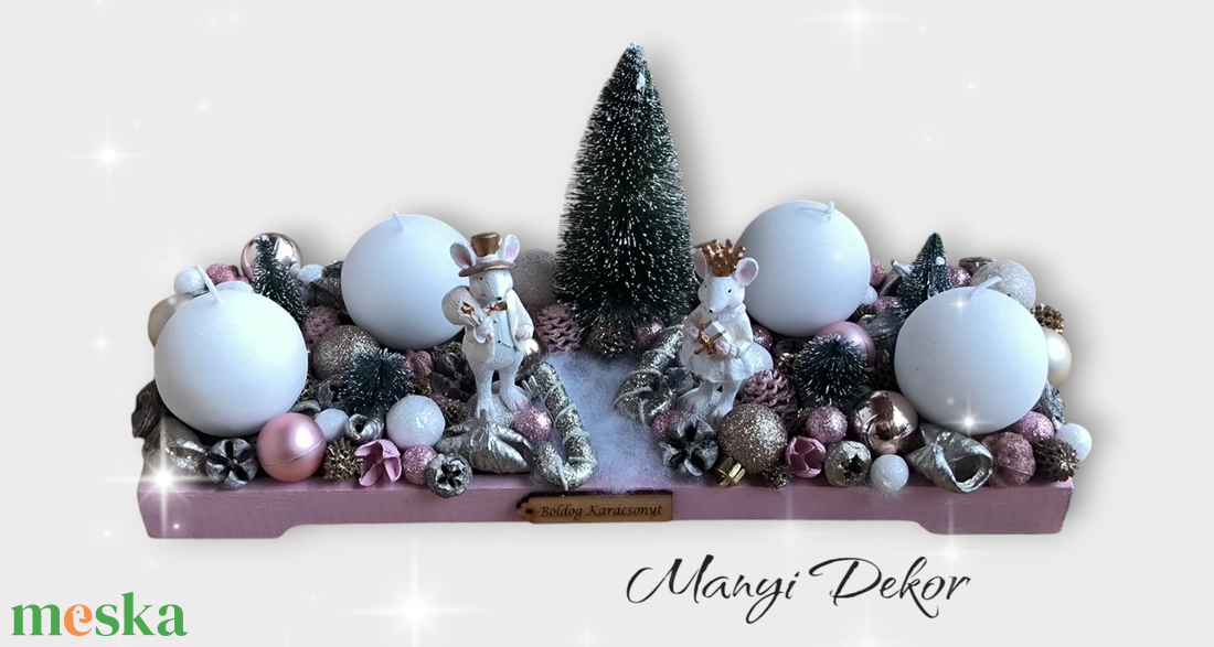Egérpár adventi tál - karácsony - adventi díszek - adventi gyertyadíszek és koszorúdíszek - Meska.hu Egérpár adventi tál - karácsony - adventi díszek - adventi gyertyadíszek és koszorúdíszek - Meska.hu
