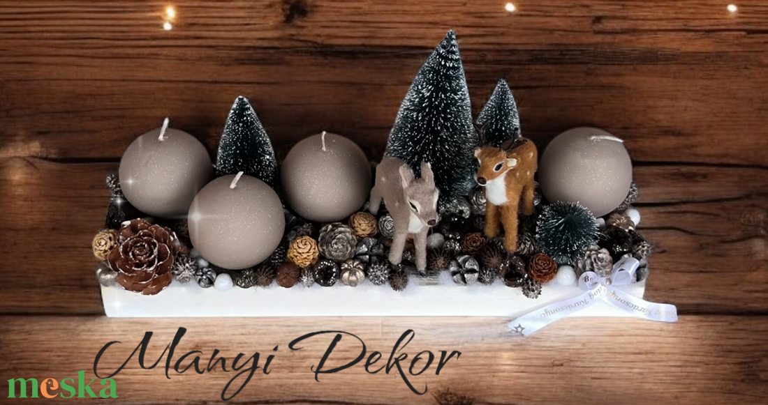 Téli erdő adventi tál - karácsony - adventi díszek - adventi asztaldísz - Meska.hu Téli erdő adventi tál - karácsony - adventi díszek - adventi asztaldísz - Meska.hu