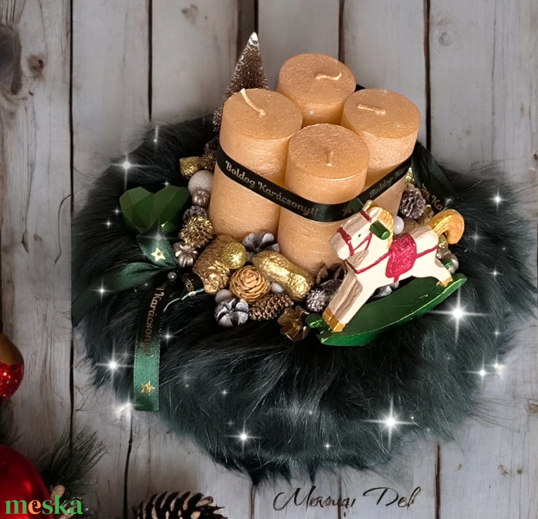 Hintaló adventi koszorú - karácsony - adventi díszek - adventi koszorú - Meska.hu Hintaló adventi koszorú - karácsony - adventi díszek - adventi koszorú - Meska.hu