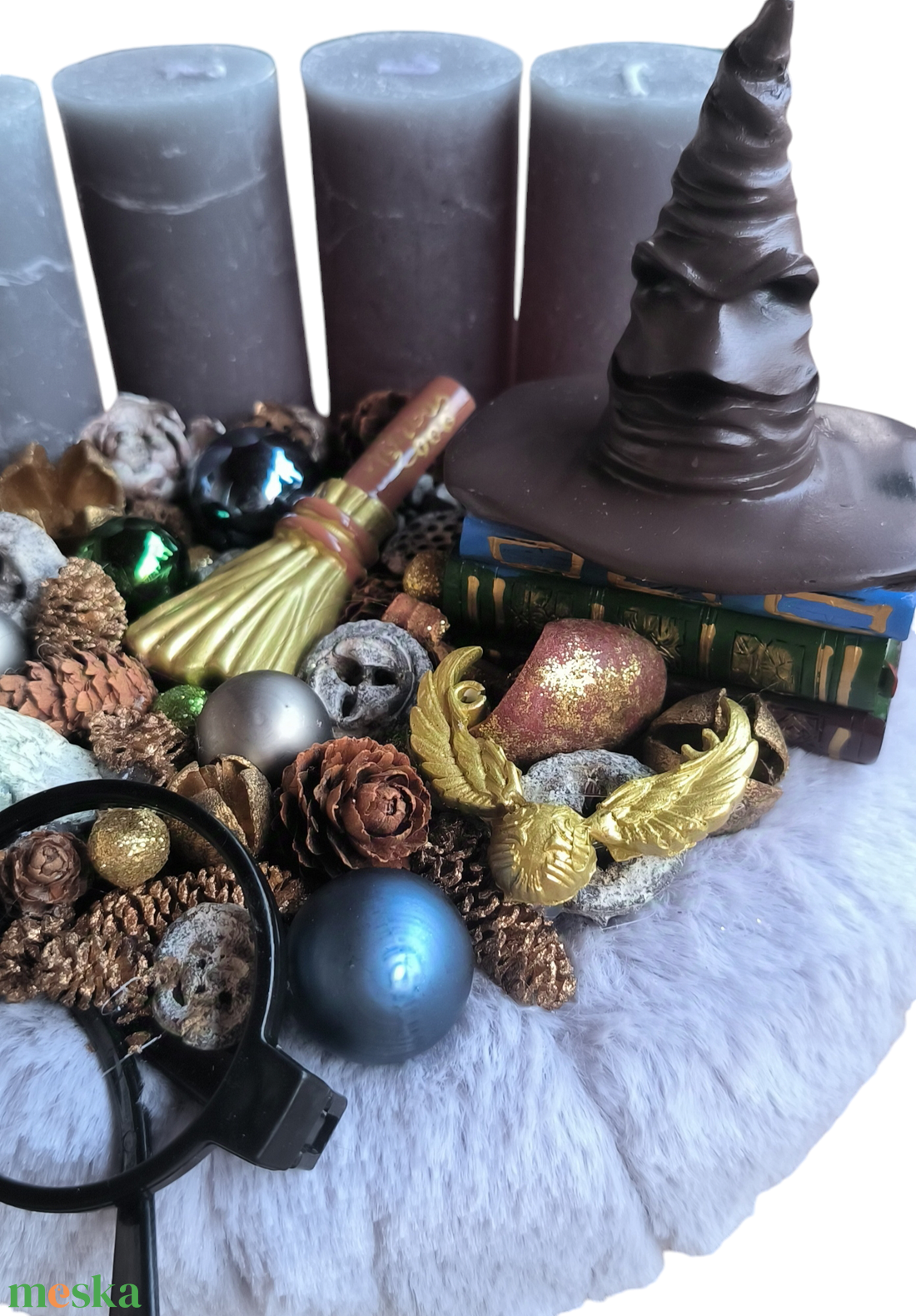 Harry Potter Adventi Koszorú - karácsony - adventi díszek - adventi asztaldísz - Meska.hu Harry Potter Adventi Koszorú - karácsony - adventi díszek - adventi asztaldísz - Meska.hu