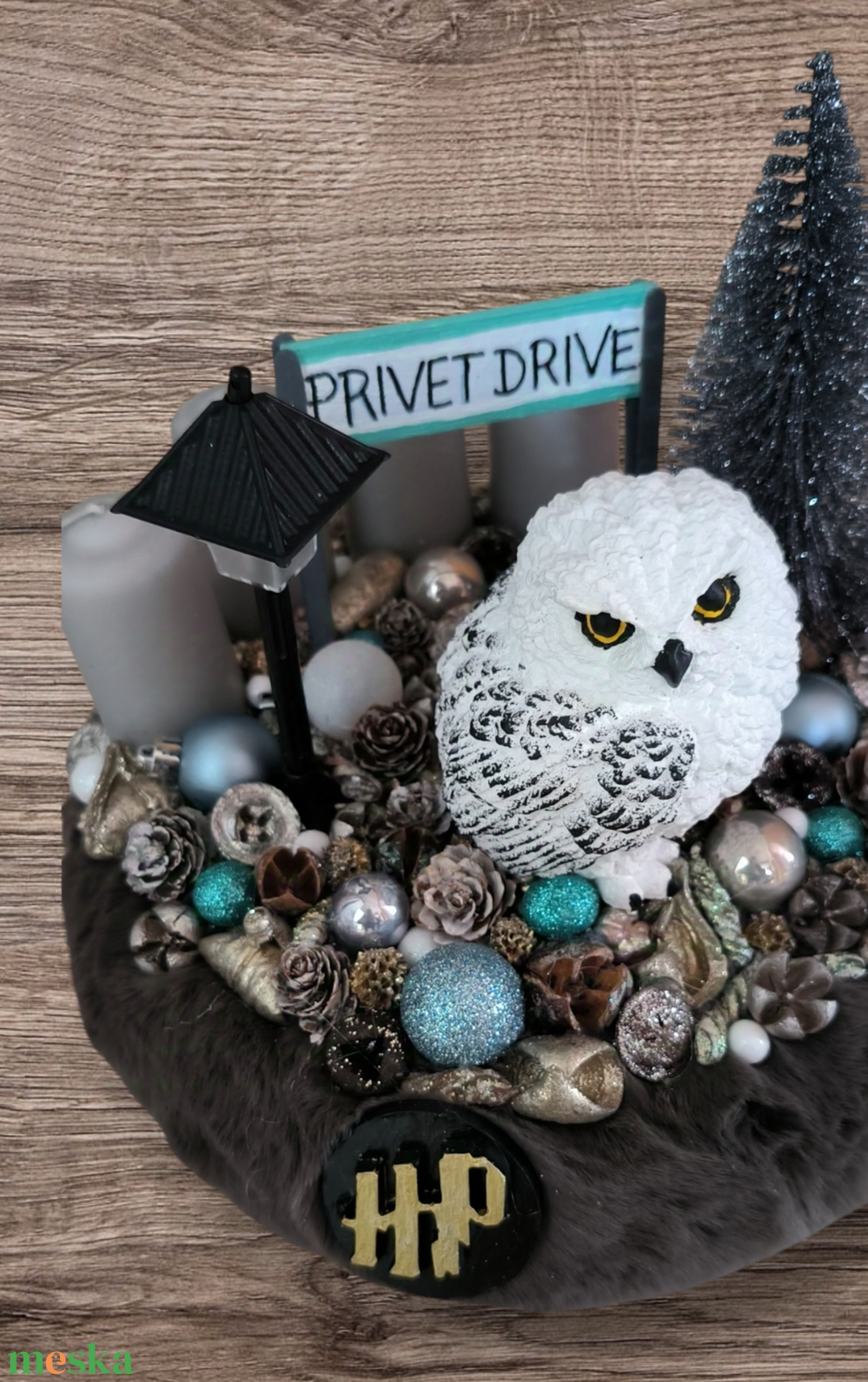 Harry Potter Adventi Koszorú - karácsony - adventi díszek - adventi asztaldísz - Meska.hu Harry Potter Adventi Koszorú - karácsony - adventi díszek - adventi asztaldísz - Meska.hu