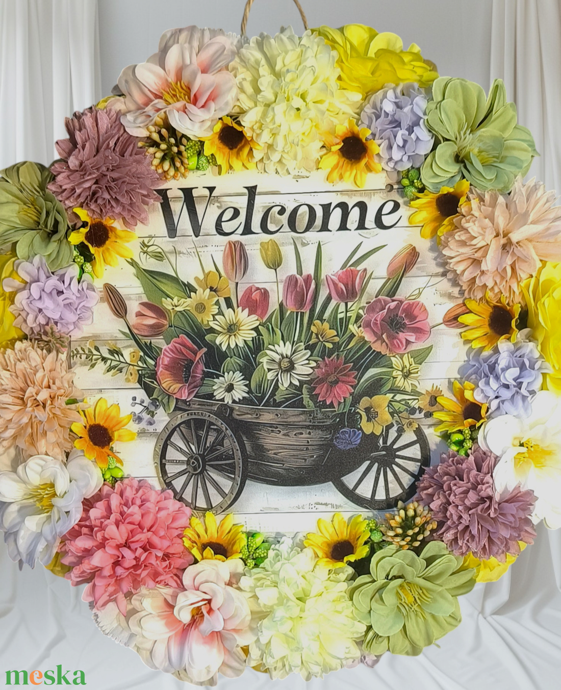 Welcome tavaszi kopogtató - otthon & életmód - dekoráció - ajtó- és ablak dekoráció - ajtódísz & kopogtató - Meska.hu Welcome tavaszi kopogtató - otthon & életmód - dekoráció - ajtó- és ablak dekoráció - ajtódísz & kopogtató - Meska.hu