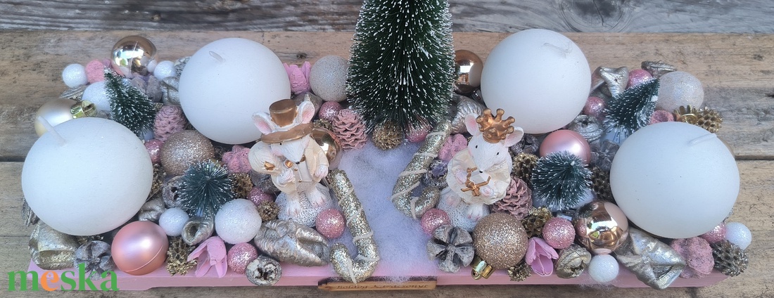 Egérpár adventi tál - karácsony - adventi díszek - adventi gyertyadíszek és koszorúdíszek - Meska.hu Egérpár adventi tál - karácsony - adventi díszek - adventi gyertyadíszek és koszorúdíszek - Meska.hu