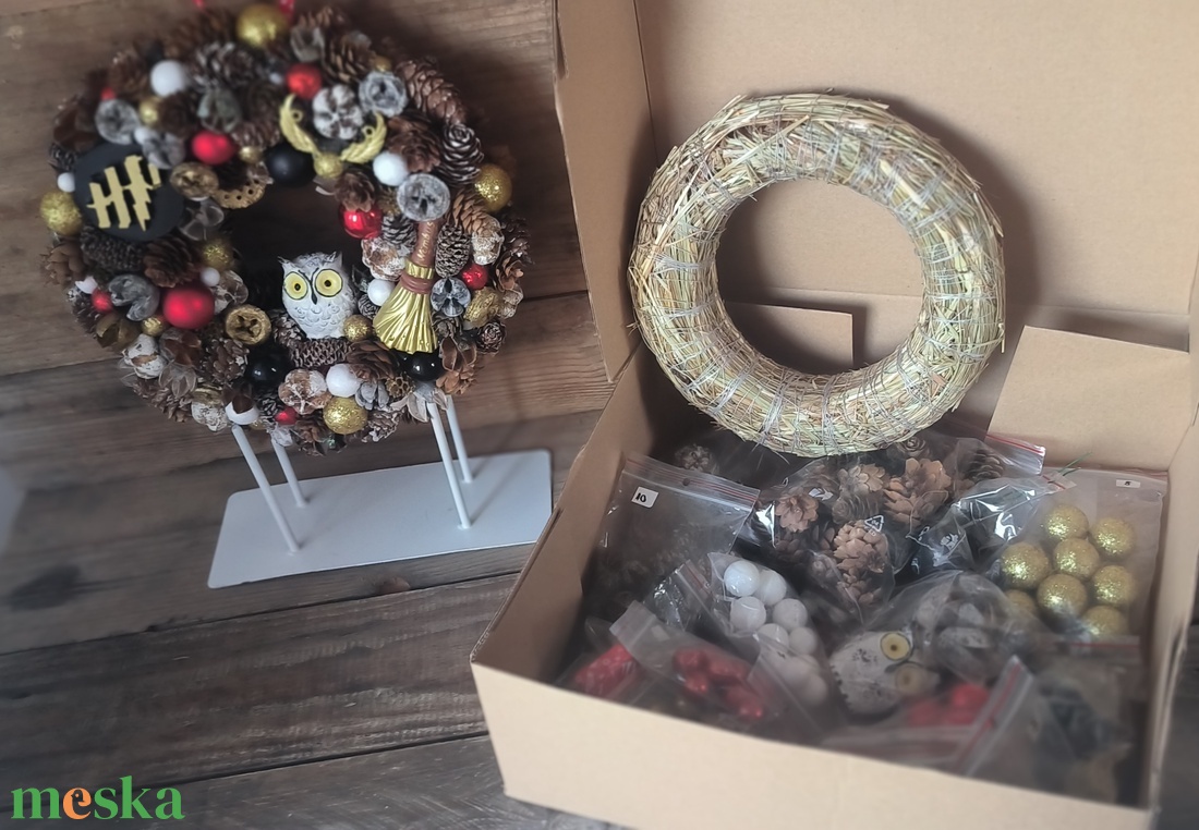 Harry Potter DIY box  csináld magad téli kopogtató - diy (csináld magad) - egységcsomag - Meska.hu