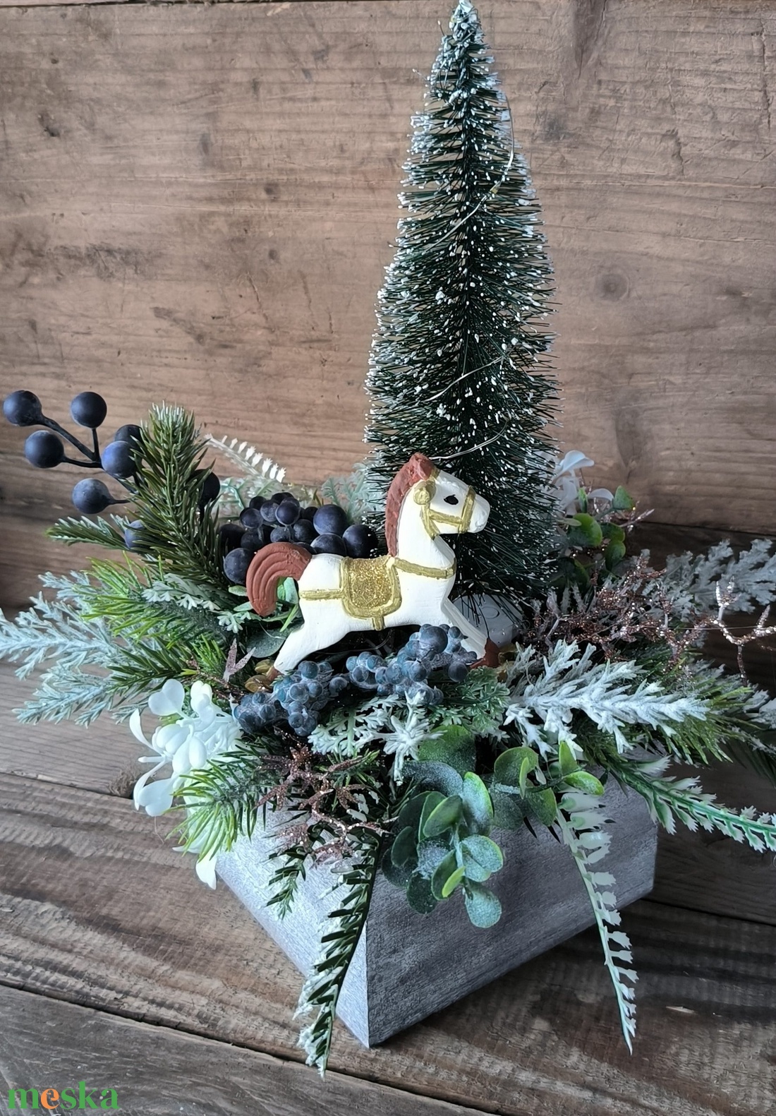 Hintaló adventi dekoráció - karácsony - adventi díszek - adventi asztaldísz - Meska.hu