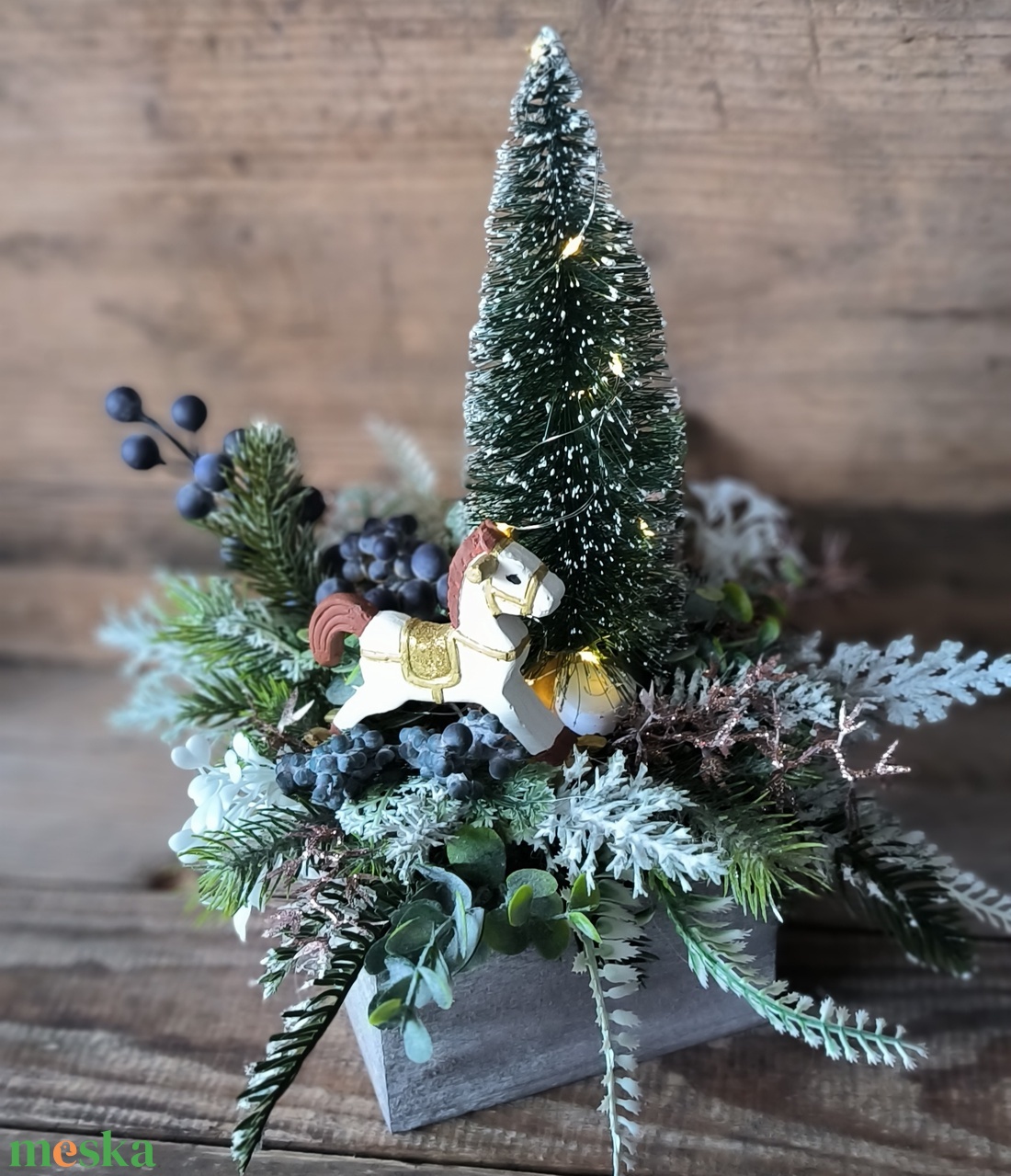 Hintaló adventi dekoráció - karácsony - adventi díszek - adventi asztaldísz - Meska.hu