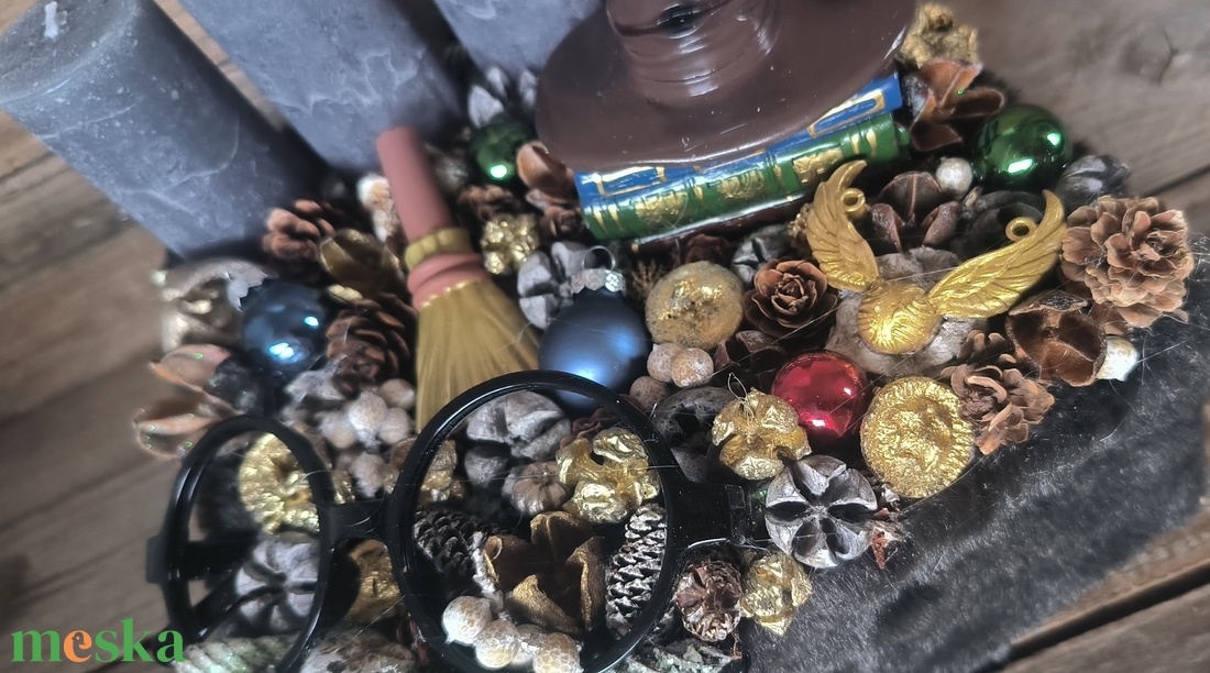 Harry Potter adventi box - karácsony - adventi díszek - adventi asztaldísz - Meska.hu