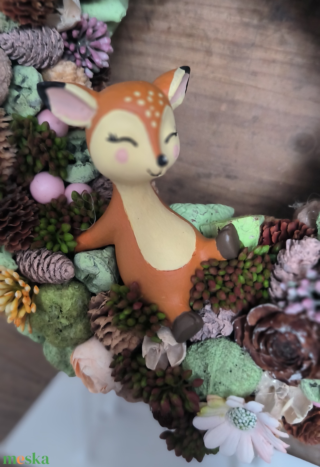 Bambi tavaszi kopogtató - otthon & életmód - dekoráció - ajtó- és ablak dekoráció - ajtódísz & kopogtató - Meska.hu