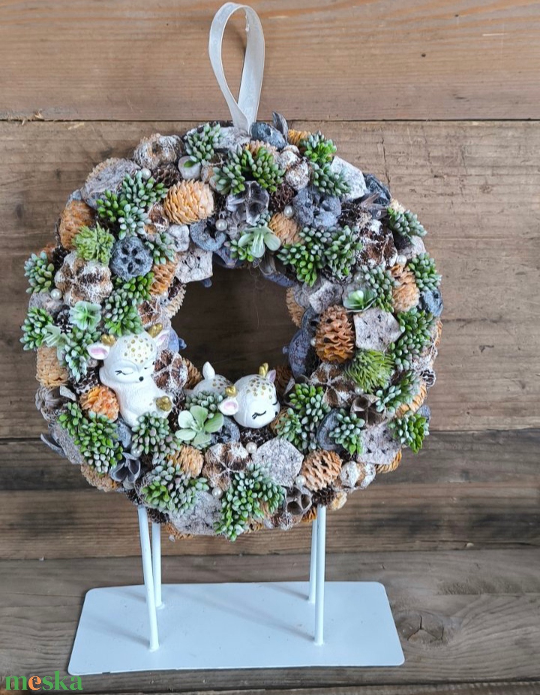 Alvó őzikék kopogtató  - otthon & életmód - dekoráció - ajtó- és ablak dekoráció - ajtódísz & kopogtató - Meska.hu