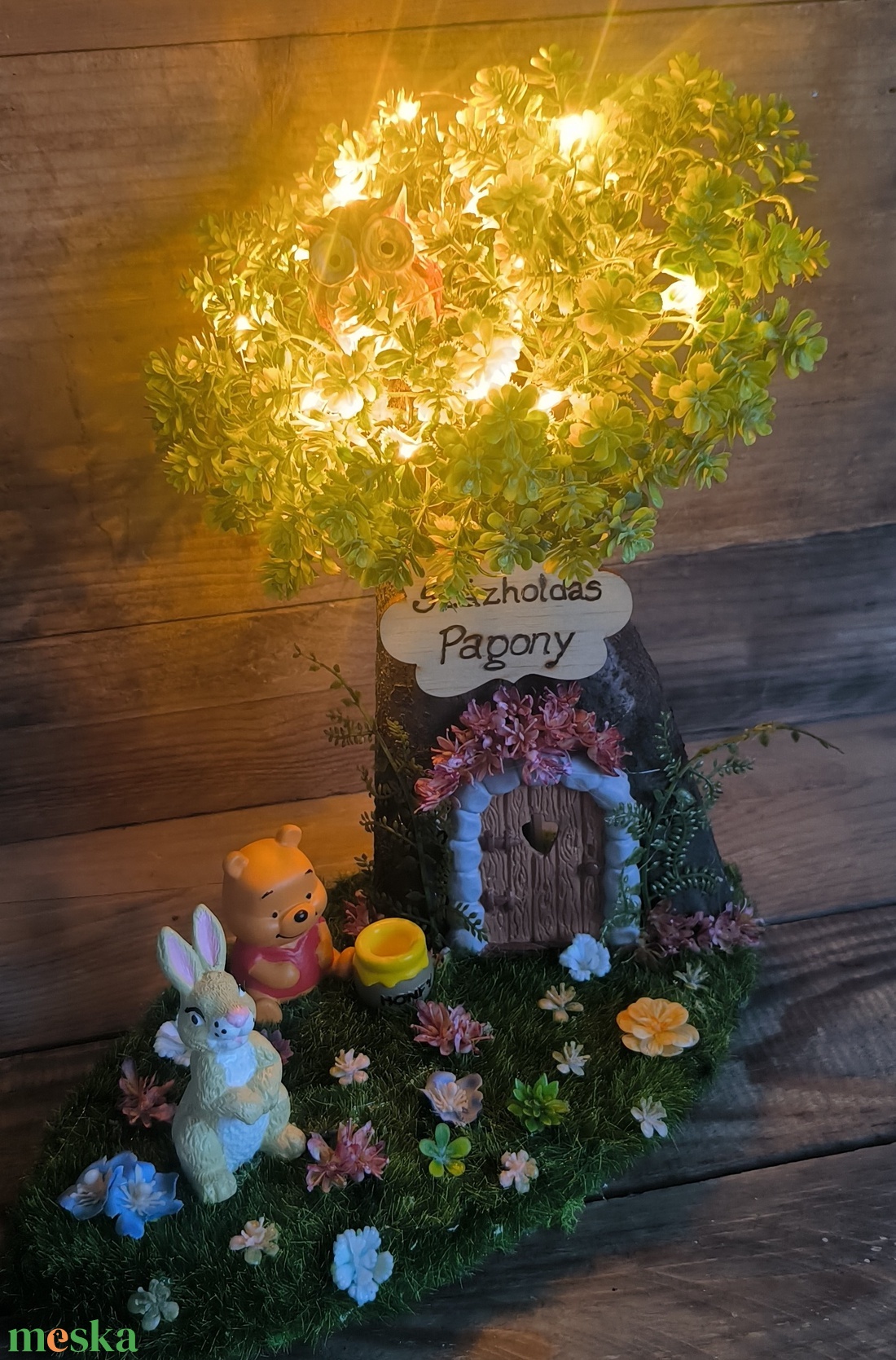 Micimackó tavaszi dísz - otthon & életmód - dekoráció - asztal és polc dekoráció - asztaldísz - Meska.hu