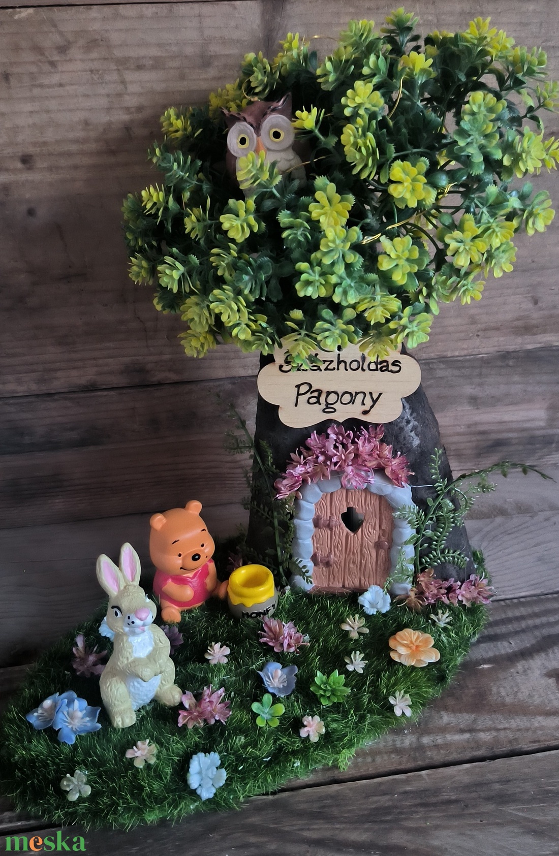 Micimackó tavaszi dísz - otthon & életmód - dekoráció - asztal és polc dekoráció - asztaldísz - Meska.hu