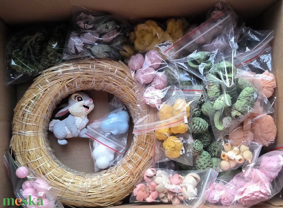 Toppancs � csináld magad tavaszi kopogtató - diy (csináld magad) - egységcsomag - Meska.hu