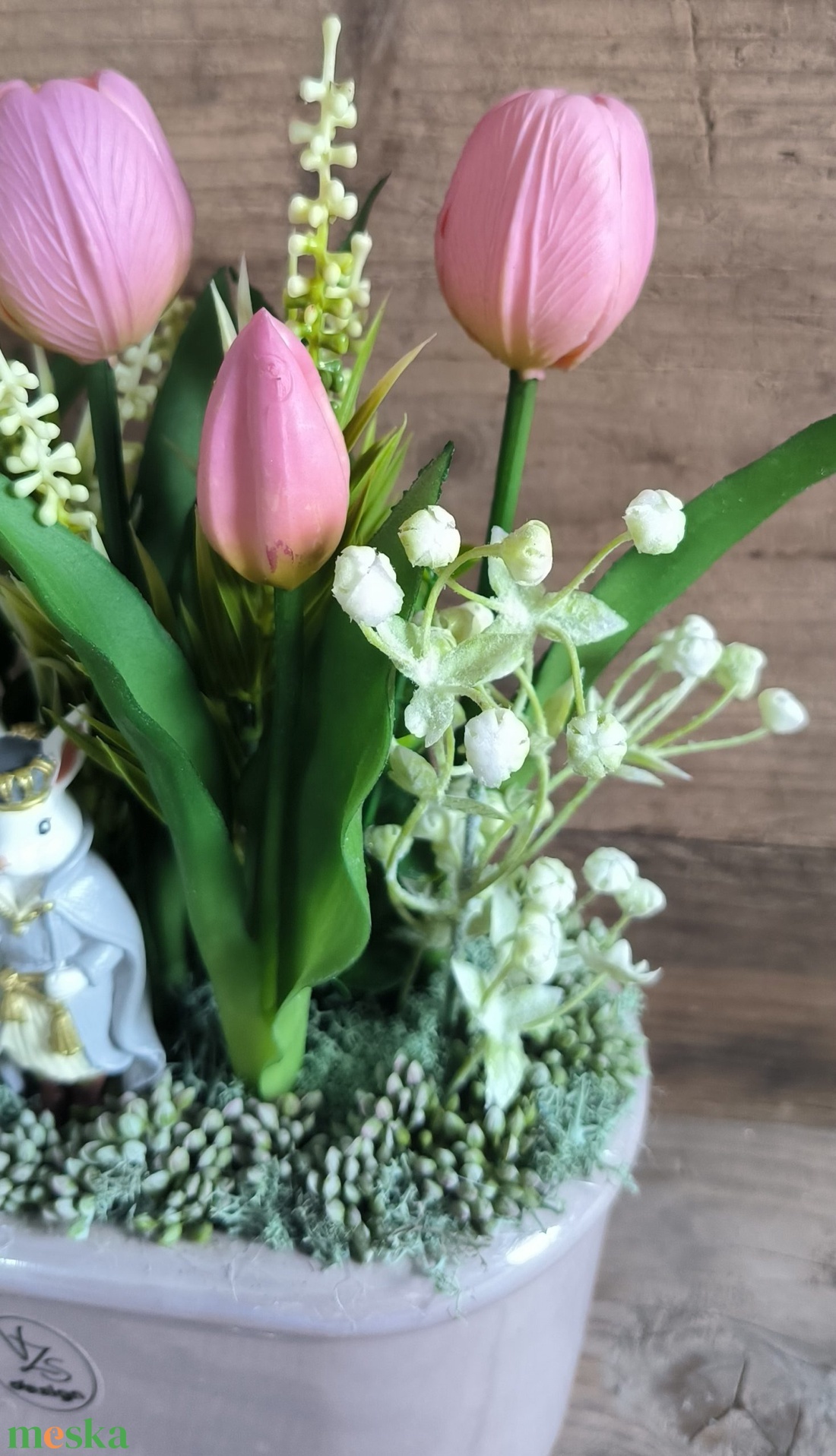 Nyúlkirályfi tavaszi/húsvéti asztaldísz - otthon & életmód - dekoráció - asztal és polc dekoráció - asztaldísz - Meska.hu