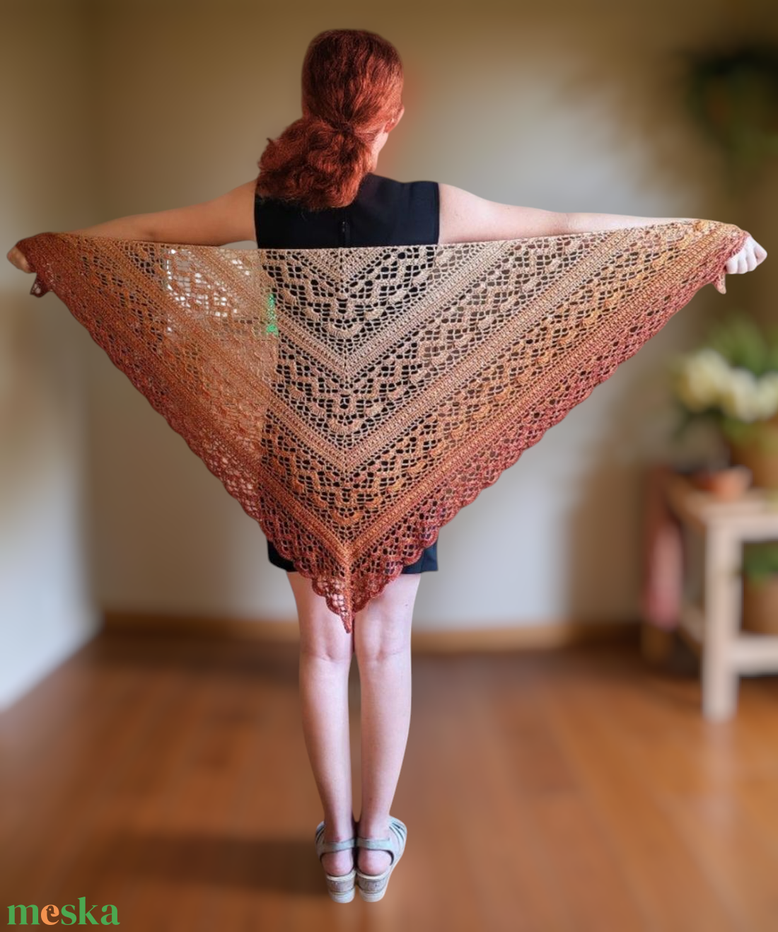 Horgolt kendő  - ruha & divat - sál, sapka, kendő - kendő - Meska.hu