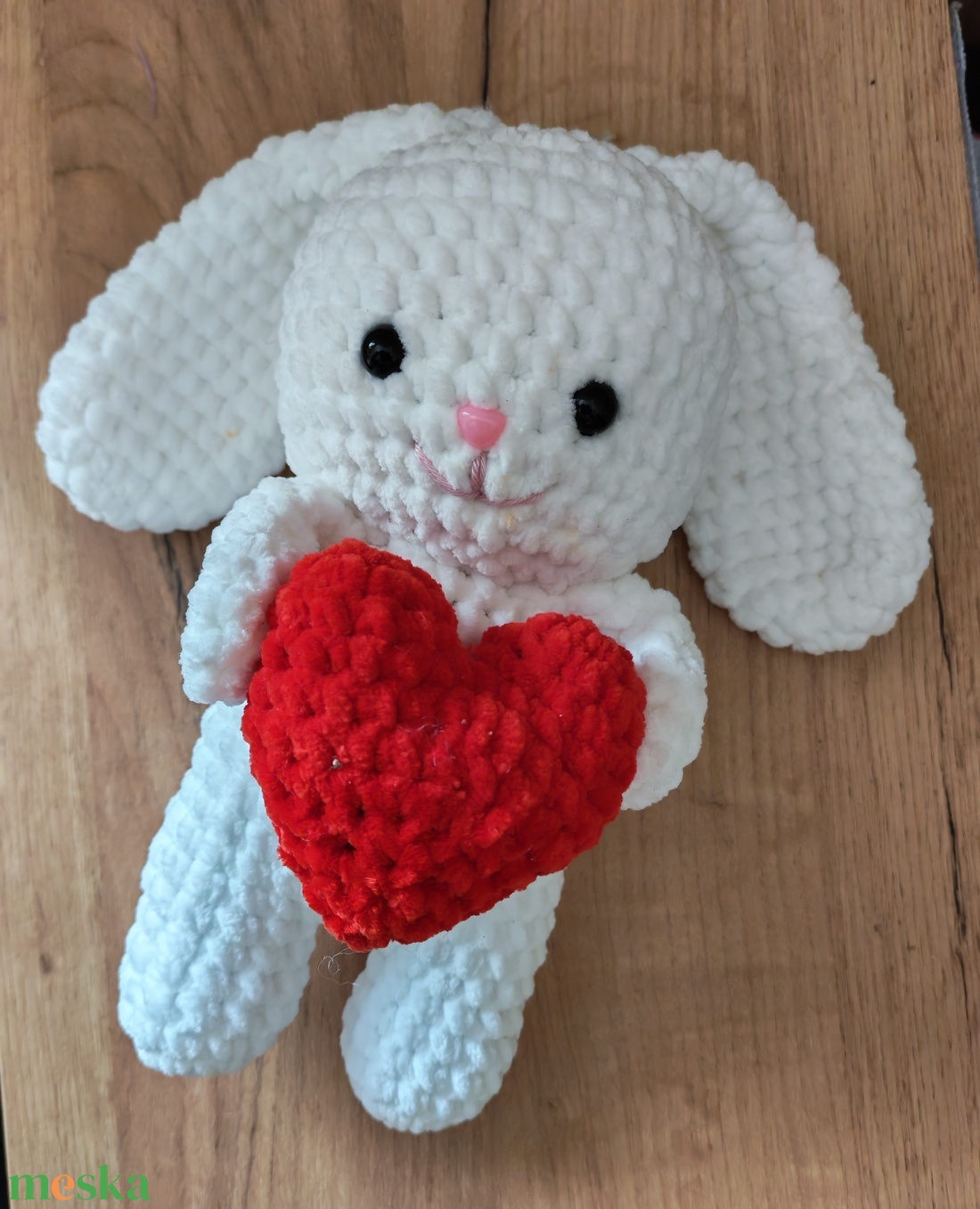 Plüss nyuszi - játék & sport - plüssállat & játékfigura - nyuszi - Meska.hu