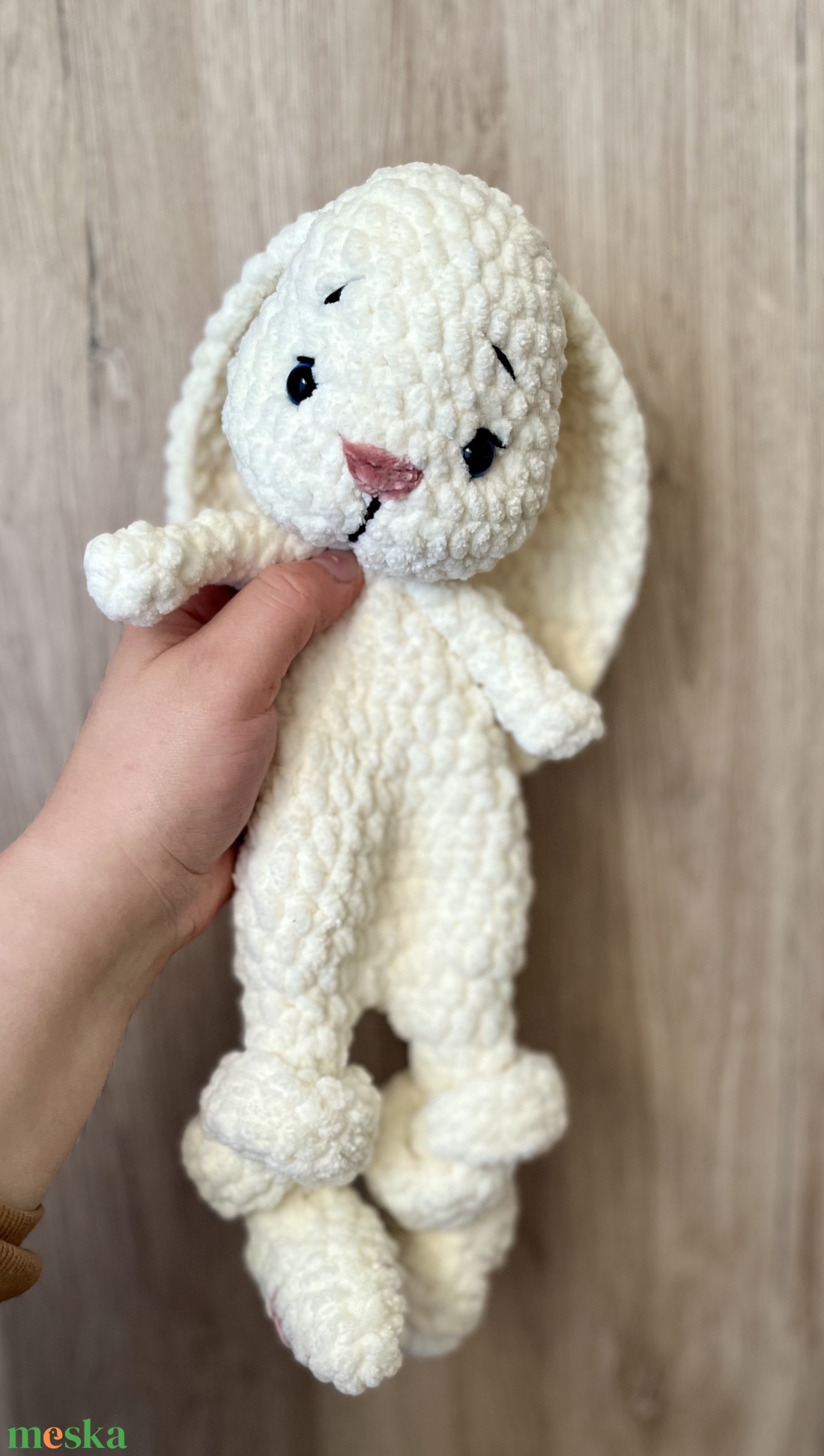 Horgolt nyuszi alvó pajti, nyunyóka - baba - mama - baba játékok - szundikendő, alvóka - Meska.hu