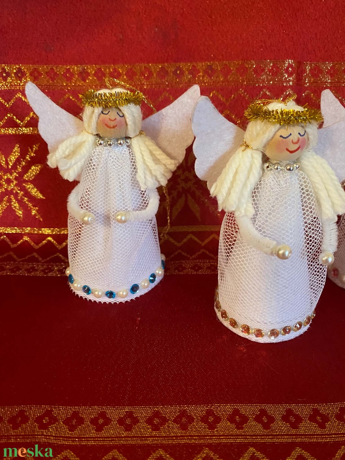 Angyalkák - karácsony - karácsonyi lakásdekoráció - karácsonyi lakásdíszek - Meska.hu