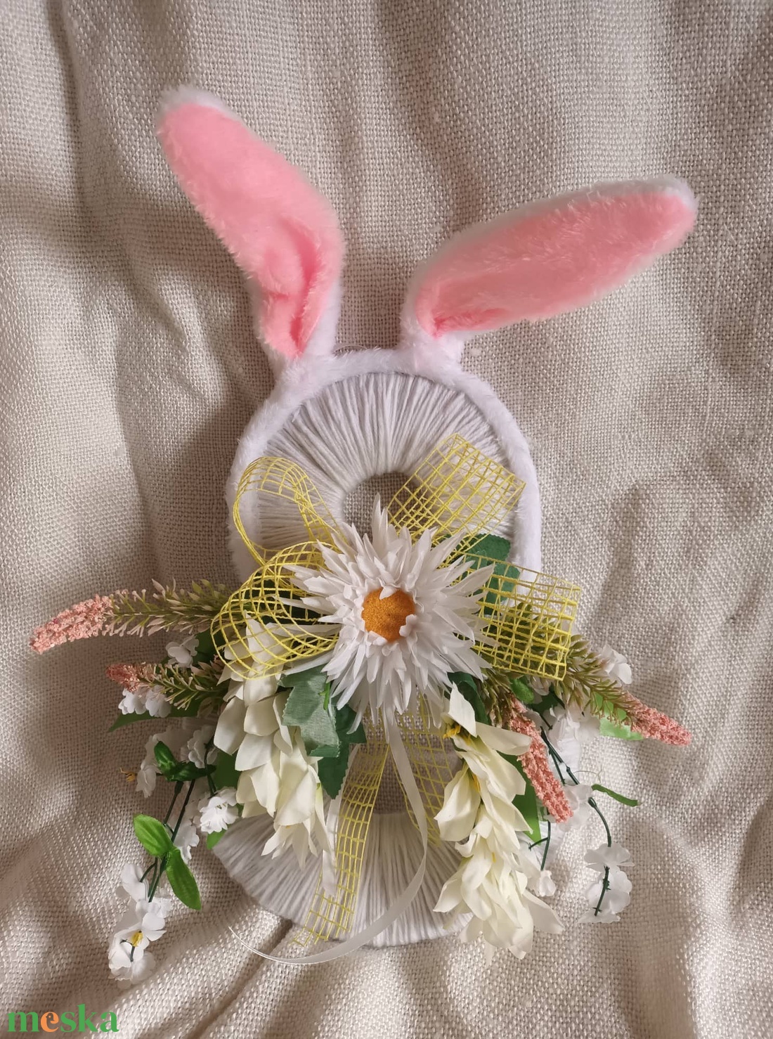 Húsvéti nyuszis ajtódísz  - otthon & életmód - dekoráció - ajtó- és ablak dekoráció - ajtódísz & kopogtató - Meska.hu